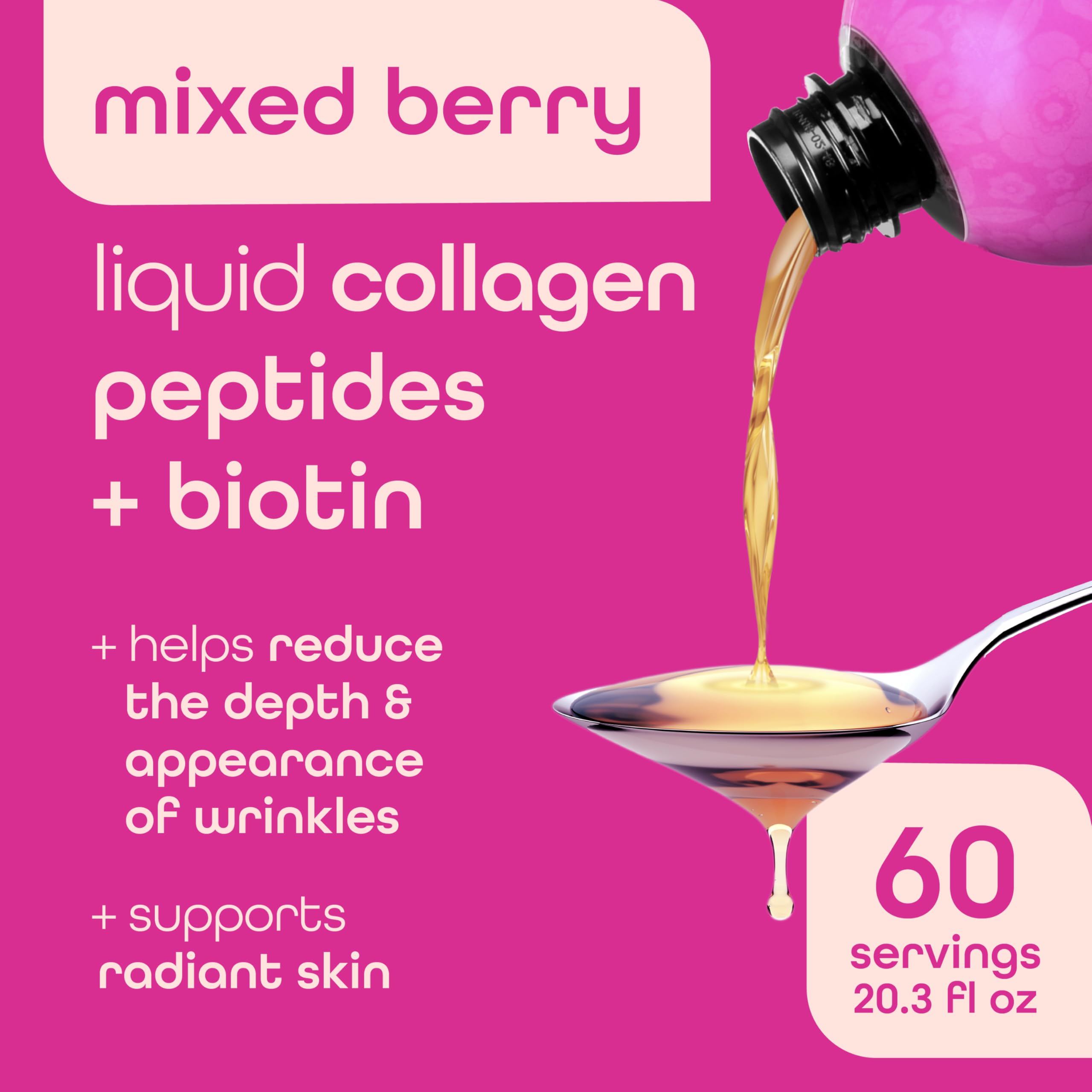 Zena Nutrition Liquid Collagen Peptides and Biotin, Mixed Berry 20.3 Fl Oz + Pure Colostrum Powder, 2000mg Supplement, Supports Immune and Digestive Health