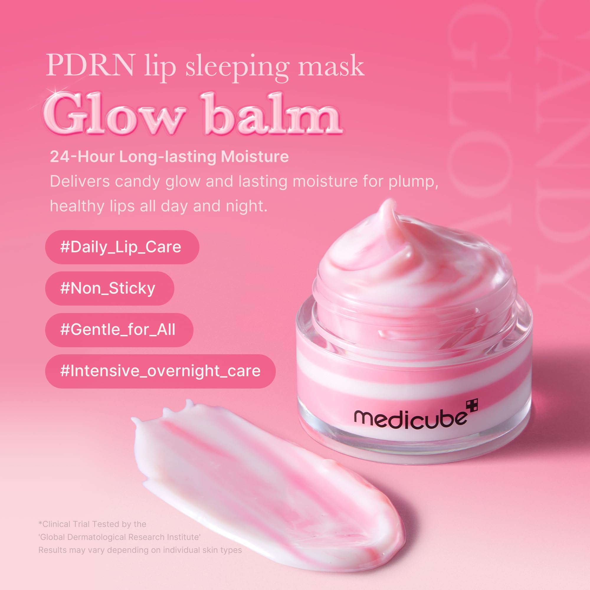 medicube PDRN Pink Day & Night Lip Duo for Hydrated & Glossy Lips: PDRN Lip Sleeping Mask Glow Balm and PDRN Peptide Jelly Gloss Balm | PDRN, Peptides, Collagen, Shea Butter for Long-Lasting Moisture