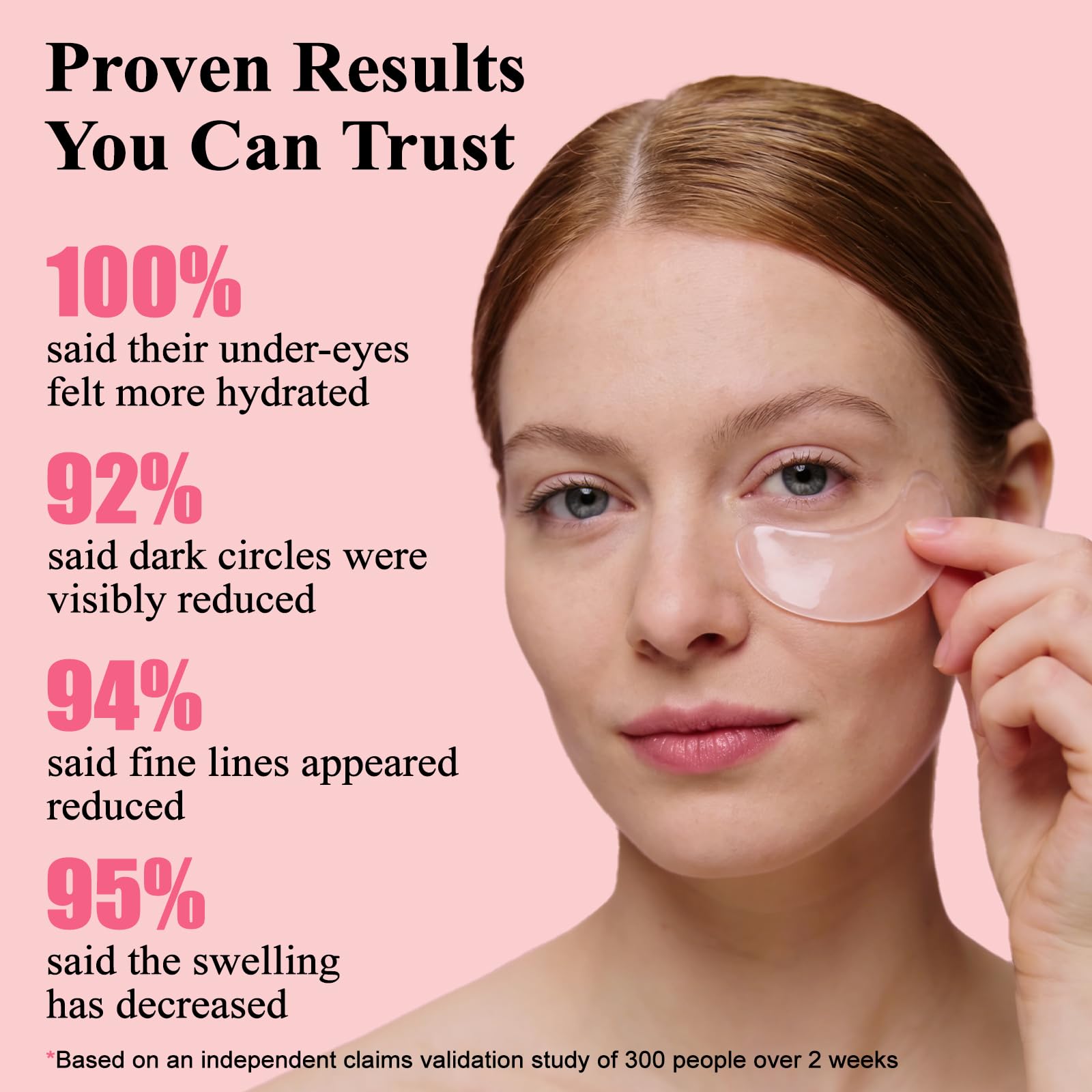 Instalift PDRN Collagen Eye Masks For Dark Circles & Puffiness, Lifting & Firming Under Eye Patches to Smooth Fine Lines, Anti-Aging Eye Patches for Revitalized, Youthful & Refreshed Eyes (8 Pairs)