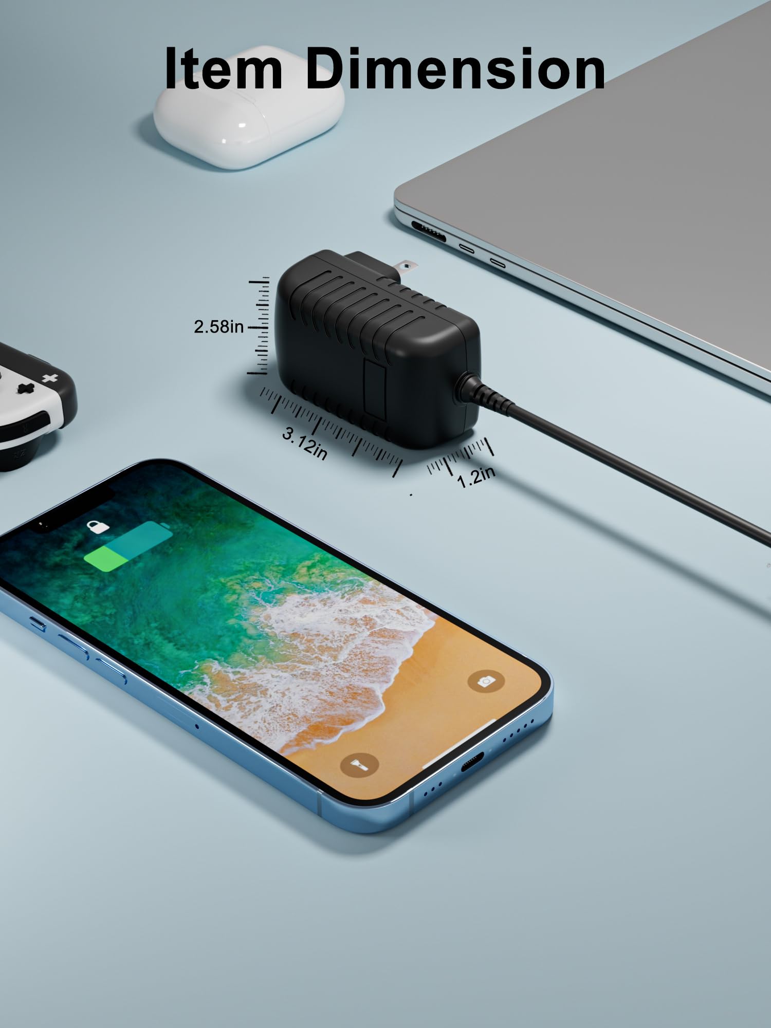 AC Adapter Power Cord Compatible Compatible with RESTECK,Vellax,Medcursor,Mirakel,InvoSpa Shiatsu Back Shoulder and Neck Massager Charger Power Supply 12V Only Fit Compatible with 12V Massager