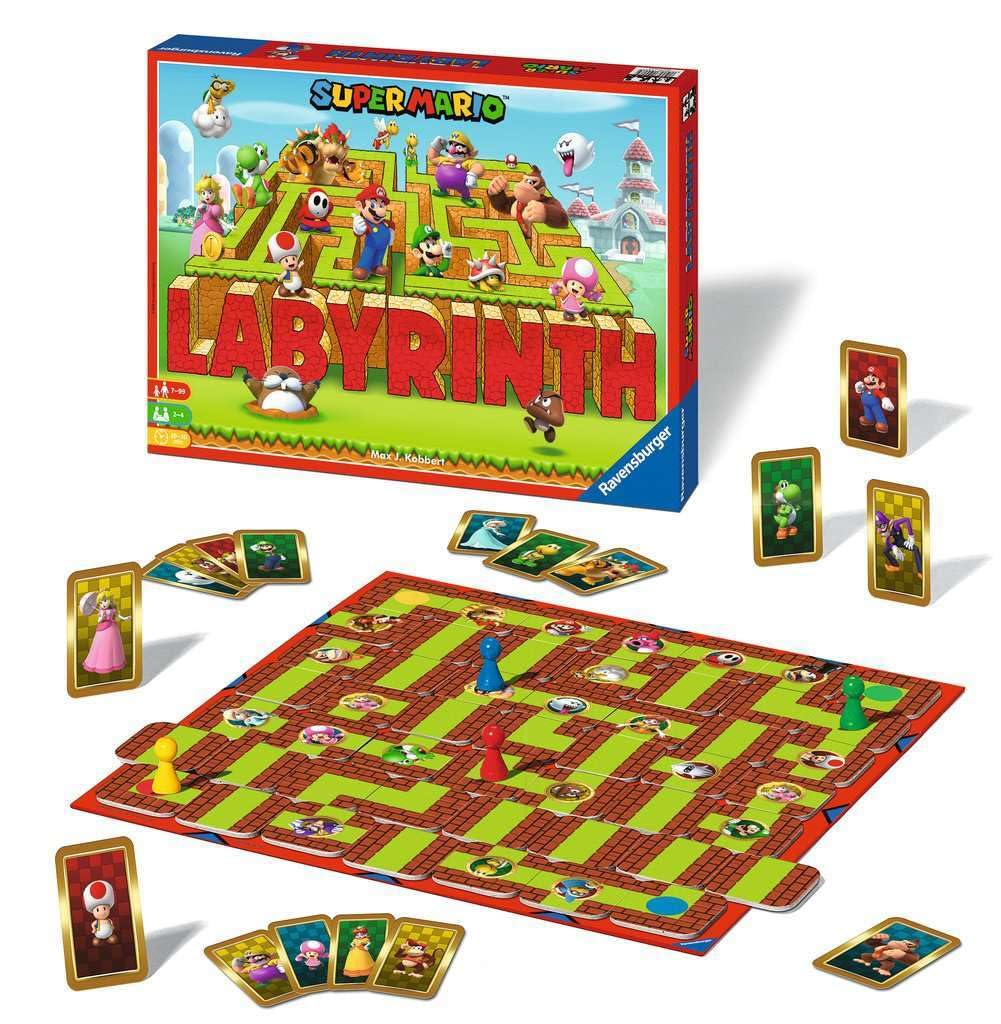 Ravensburger Super Mario Labyrinth - Engaging Family Board Game | Fun for Kids & Adults | Ages 7 and Up | Dynamic Maze Game | Stimulating Replay Value | Supports 2-4 Players