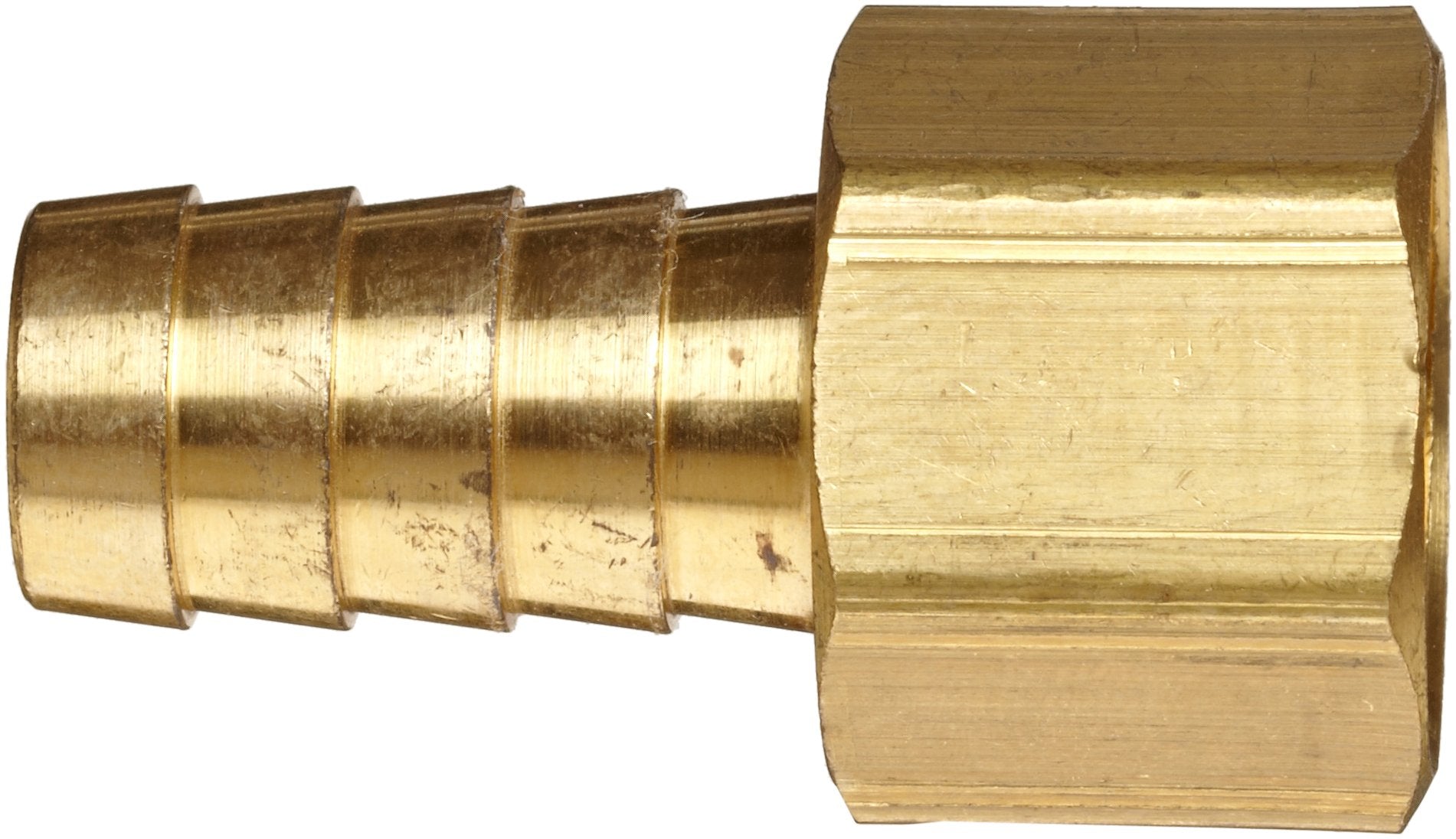Anderson Metals-57002-0204 Brass Hose Fitting, Connector, 1/8" Barb x 1/4" Female Pipe