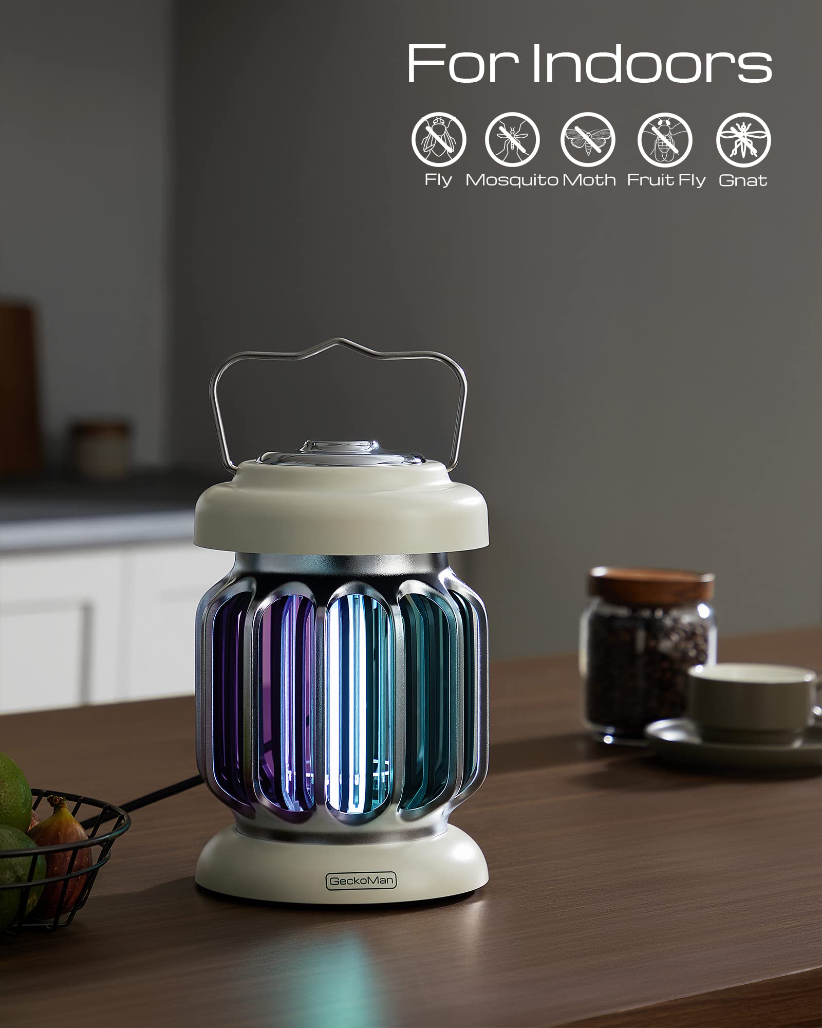 Hybrid Spectrum, Waterproof Switch Bug Zapper Outdoor Bug Zapper Indoor Bug Zapper Mosquito Repellent Outdoor Patio Mosquito Zapper Electric Fly Zapper Fruit Fly Trap for Indoors Mosquito Killer