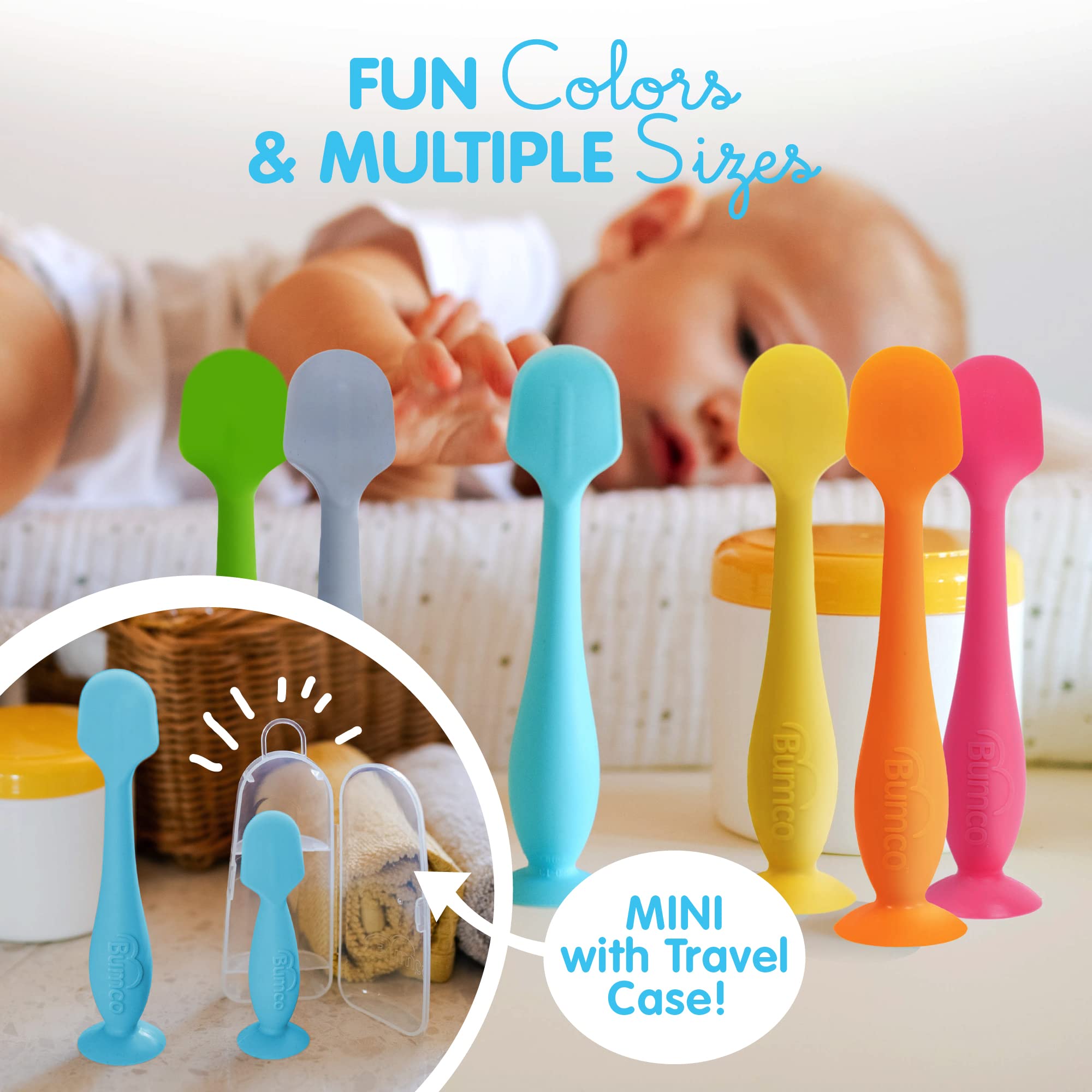Bumco Diaper Cream Spatula - BPA-Free Diaper Bag Essentials, Soft Butt Spatula Baby, Mom-Invented Butt Paste Spatula, Bumco Diaper Cream Spatula, Flexible Diaper Cream Applicator, Bumco Baby Bum Brush