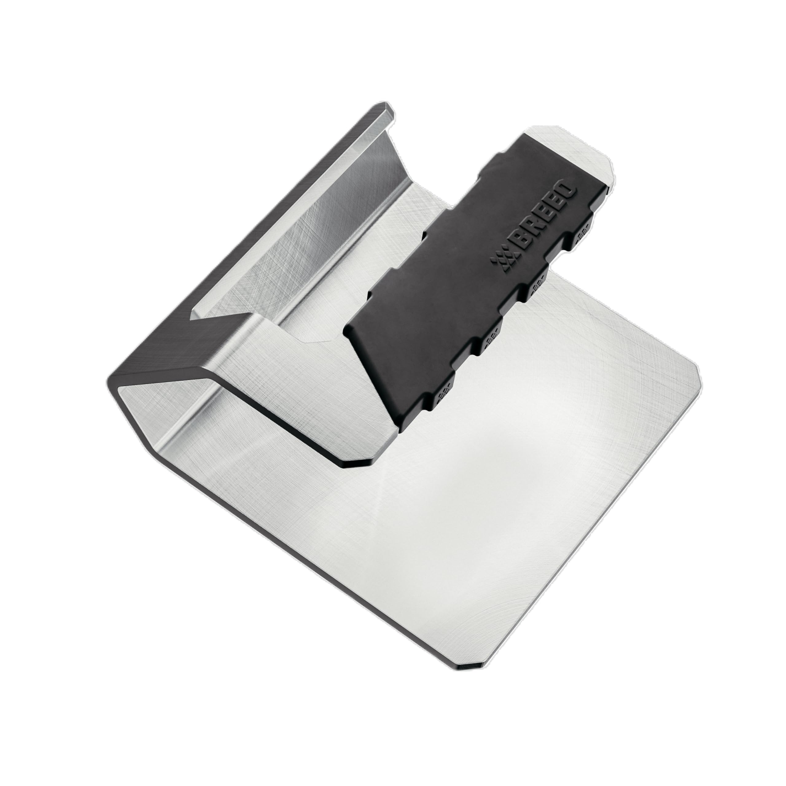 Breeo Griddle Press, 2.6 lbs - Heavy-Duty, Stainless Steel, USA Made - Smash Burgers, Patty, Steak, Sandwiches - Flat Top Grilling, Grill & Hamburger Press - Smash, Sear, Sizzle - Griddle Accessories