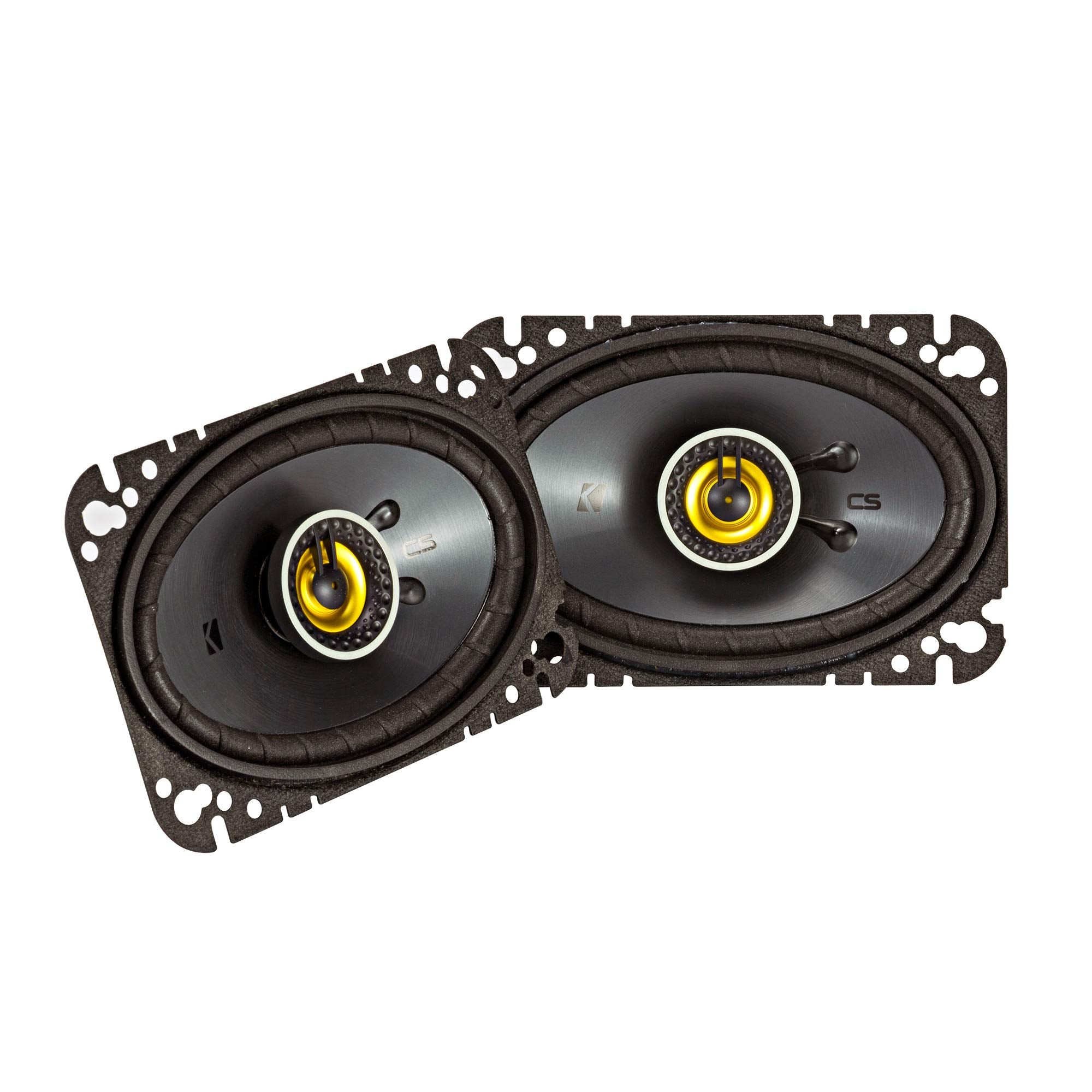 Kicker 46CSC464 CS-Series CSC46 4x6-Inch (100x160mm) Coaxial Speakers, 4-Ohm (Pair)