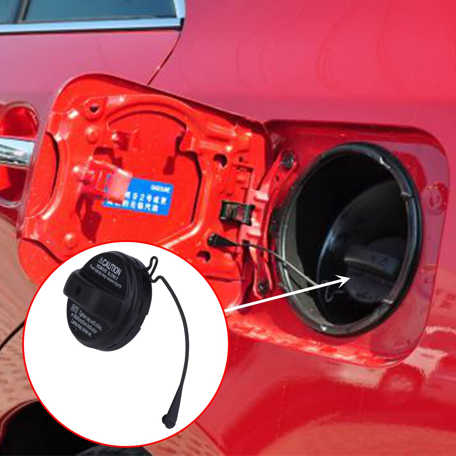 Fuel Tank Filler Cap,Gas Cap Compatible With Toyota - 4Runner, Avalon, Camry, Corolla, Highlander, Matrix, Sequoia, Sienna, Solara, Tacoma, Tundra, GX470, ES330, ES300,Replace# 77300-33070 7730033070