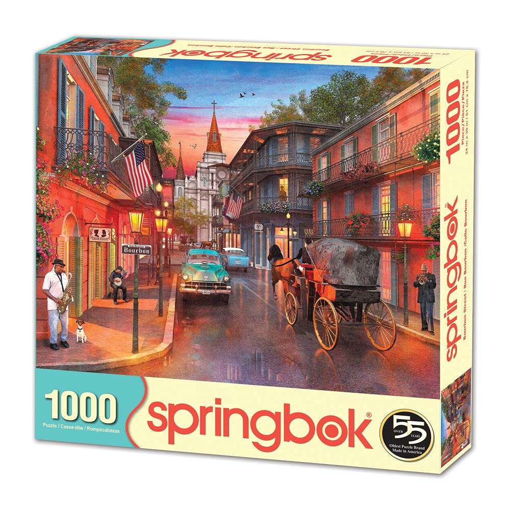 Springbok's 1000 Piece Jigsaw Puzzle Bourbon Street - Made in USA