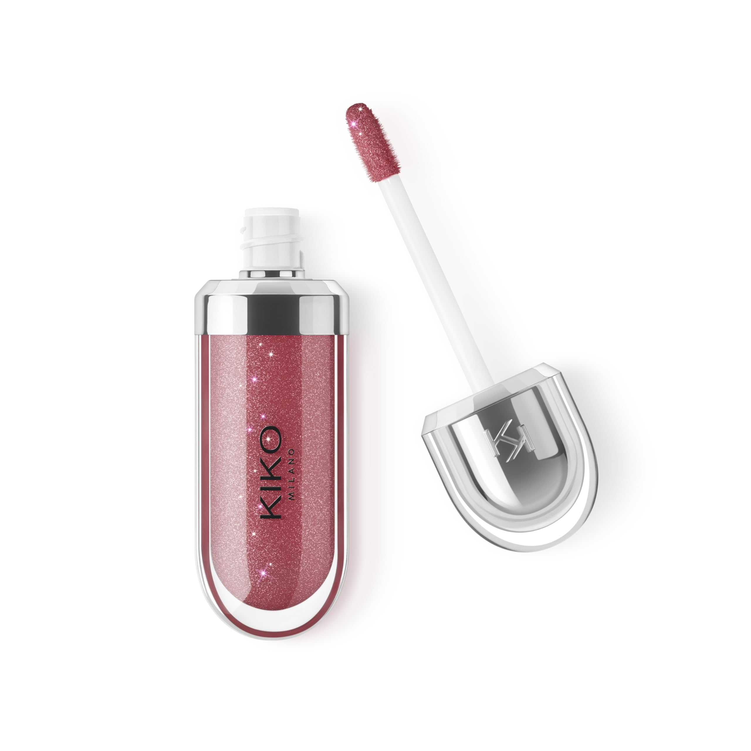 KIKO Milano 3D Hydra Lip Gloss – High Shine, Hydrating, Plumping, Non-Sticky, Moisturizing Lip Makeup – 22 Sparkling Red Garnet – 6.5ml