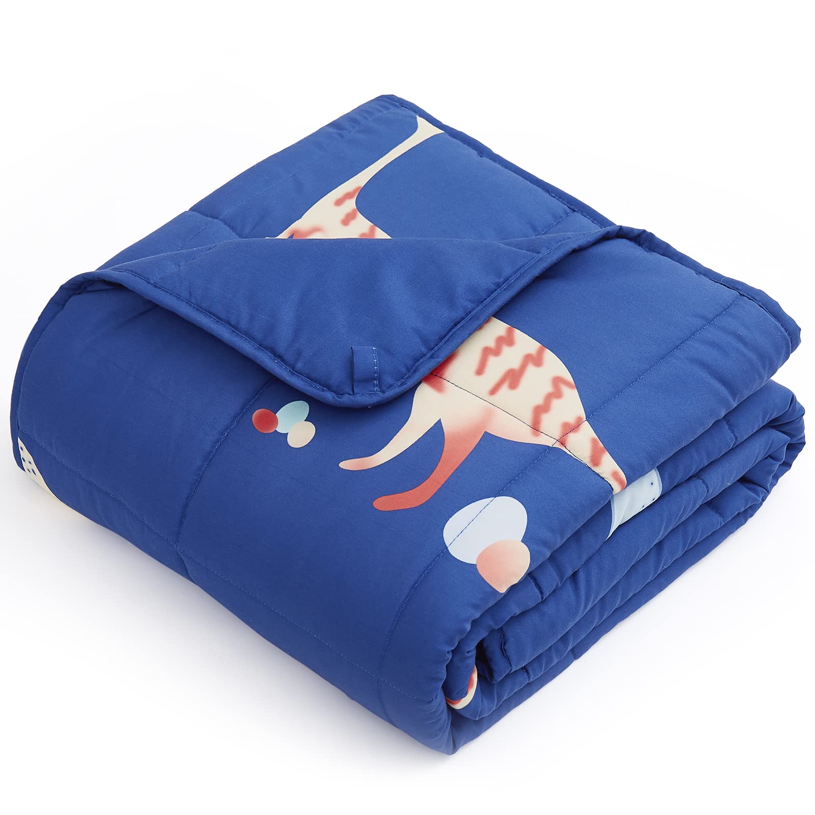 Topcee Weighted Blanket (7lbs 40"x60") Heavy Blanket, Weighted Blanket Cooling Blanket for Sleeping Perfect for 40-60 lbs,Throw Size Breathable Blanket with Premium Glass Bead
