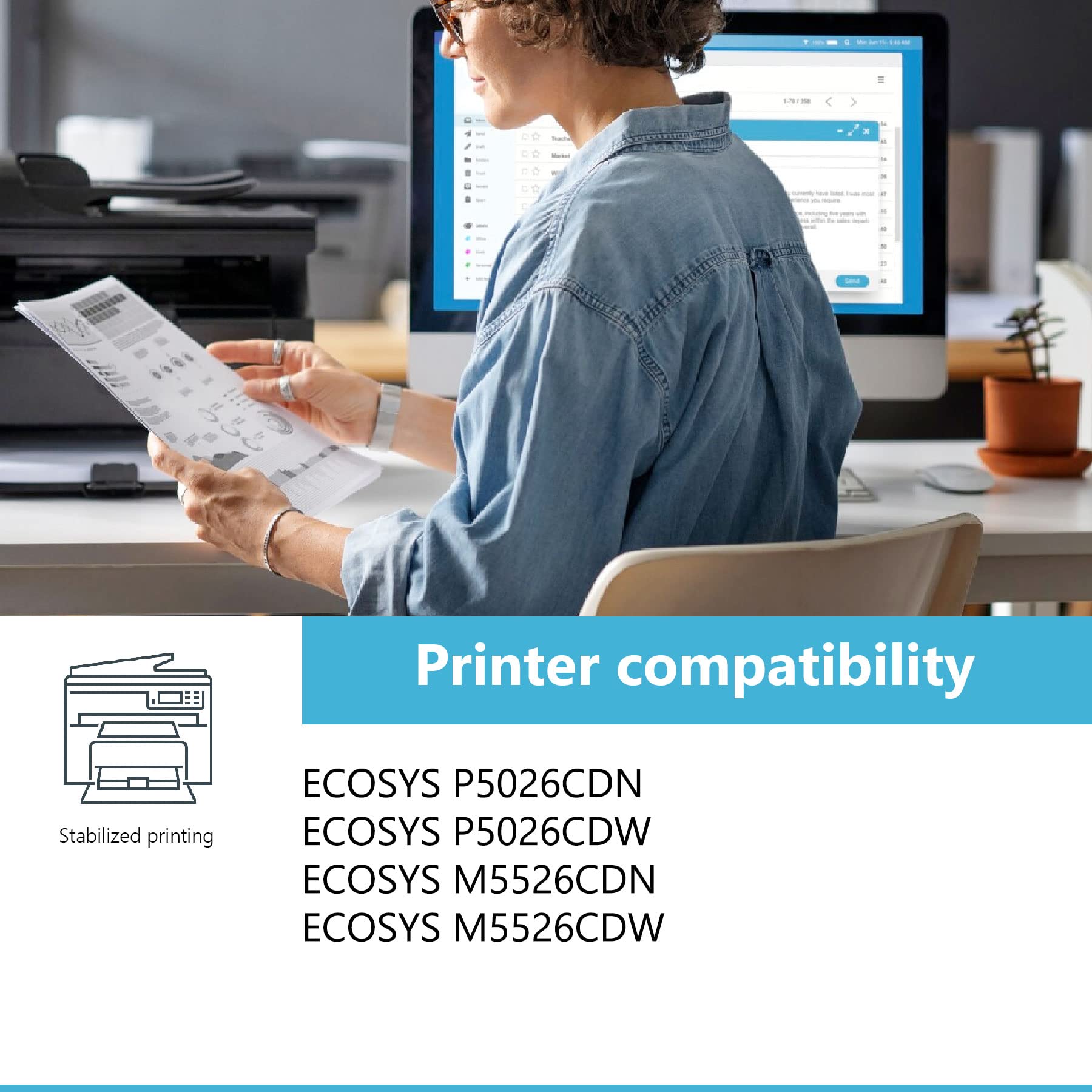 LOVPAIN TK5242 TK-5242 Toner Cartridge Set (4Pack, 1BK/1C/1M/1Y) - EAXIU TK-5242K TK-5242C TK-5242M TK-5242Y Toner Replacement for Kyocera ECOSYS P5026cdn P5026cdw M5526cdn M5526cdw Printer