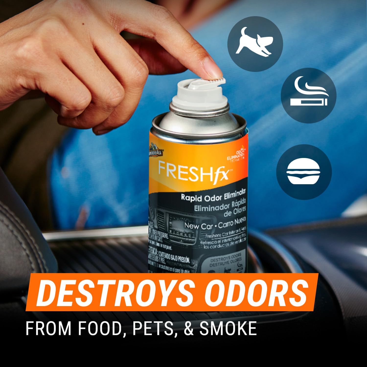 Armor All Fresh Fx Odor Eliminator Car Fogger (3 Count), Car Air Freshener, New Car Scent