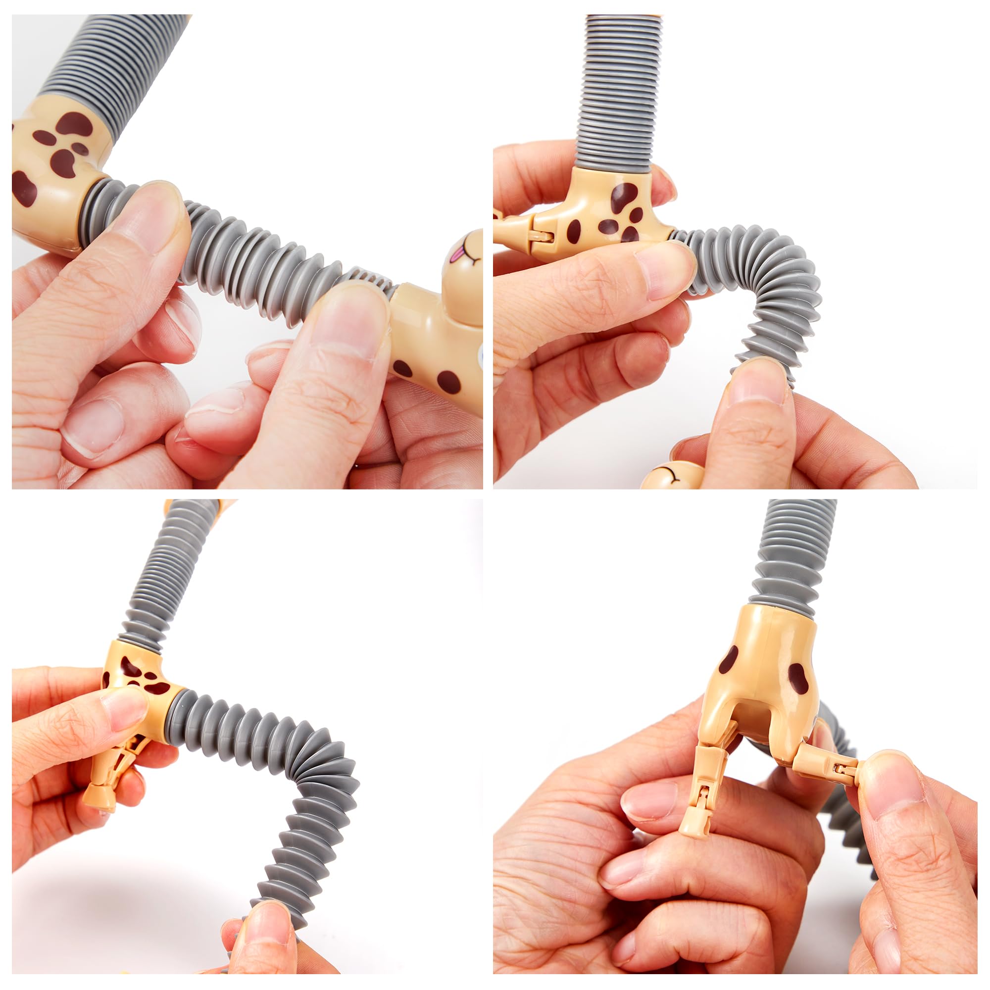 JOYIN Animal Pop Tubes Fidget Toys, 8 Pack Sensory Toys for Toddlers 2-3 Party Favors for Kids 4-8 8-12 Birthday Gifts Party, Classroom, School Reward,Goodie Bags Stuffers for Kids