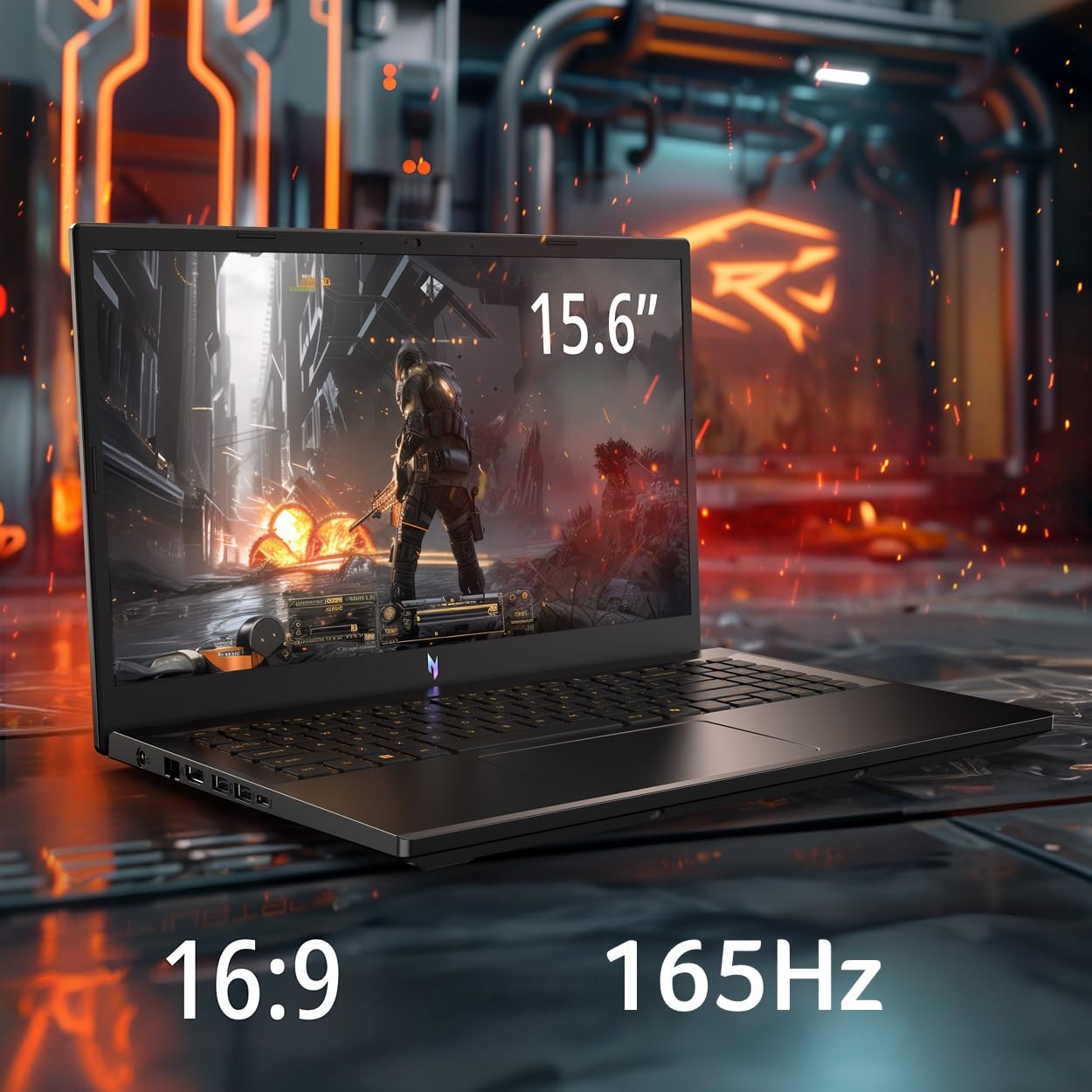 Acer Nitro V Gaming Laptop | Intel Core i5-13420H Processor | NVIDIA GeForce RTX 4050 Laptop GPU | 15.6" FHD IPS 165Hz Display | 8GB DDR5 | 512GB Gen 4 SSD | Wi-Fi 6 | Backlit KB | ANV15-52-586Z
