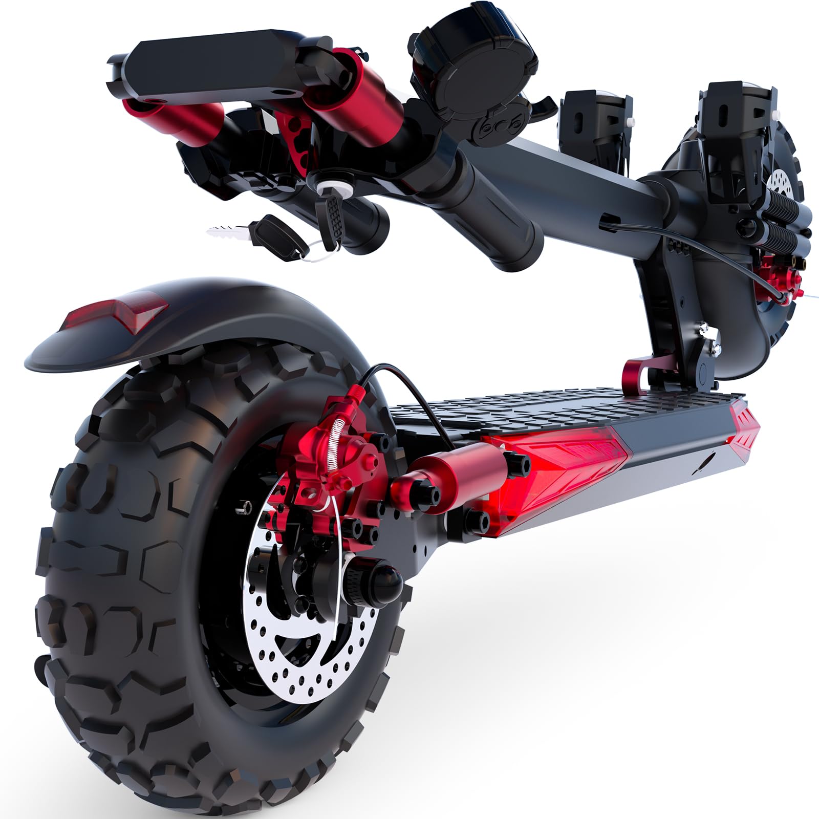 Electric Scooter Adults, 37 Miles Long Range, 34 Mph Max Speed, 11" Off-Road Tires,48V 18/21AH Big Battery,1200W/1600W Motor, Dual Braking System,Folding Commuter E Scooter (48V 18AH-1200W-J11 MAX)