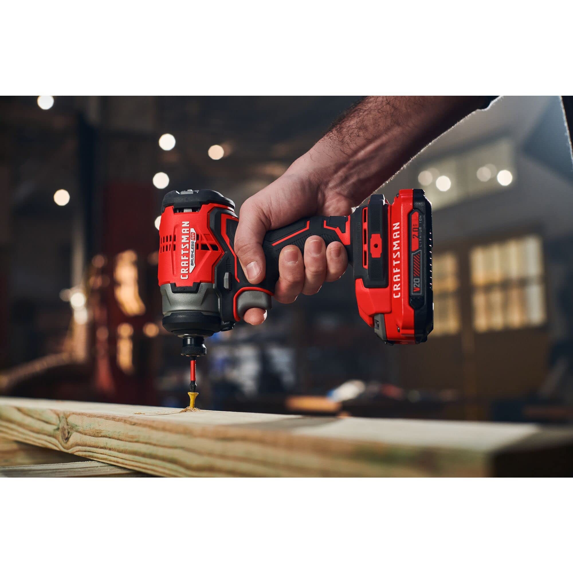 CRAFTSMAN V20 RP Cordless Drill and Impact Driver, Brushless Power Tool Combo Kit, 2 Batteries and Charger Included (CMCK211C2)