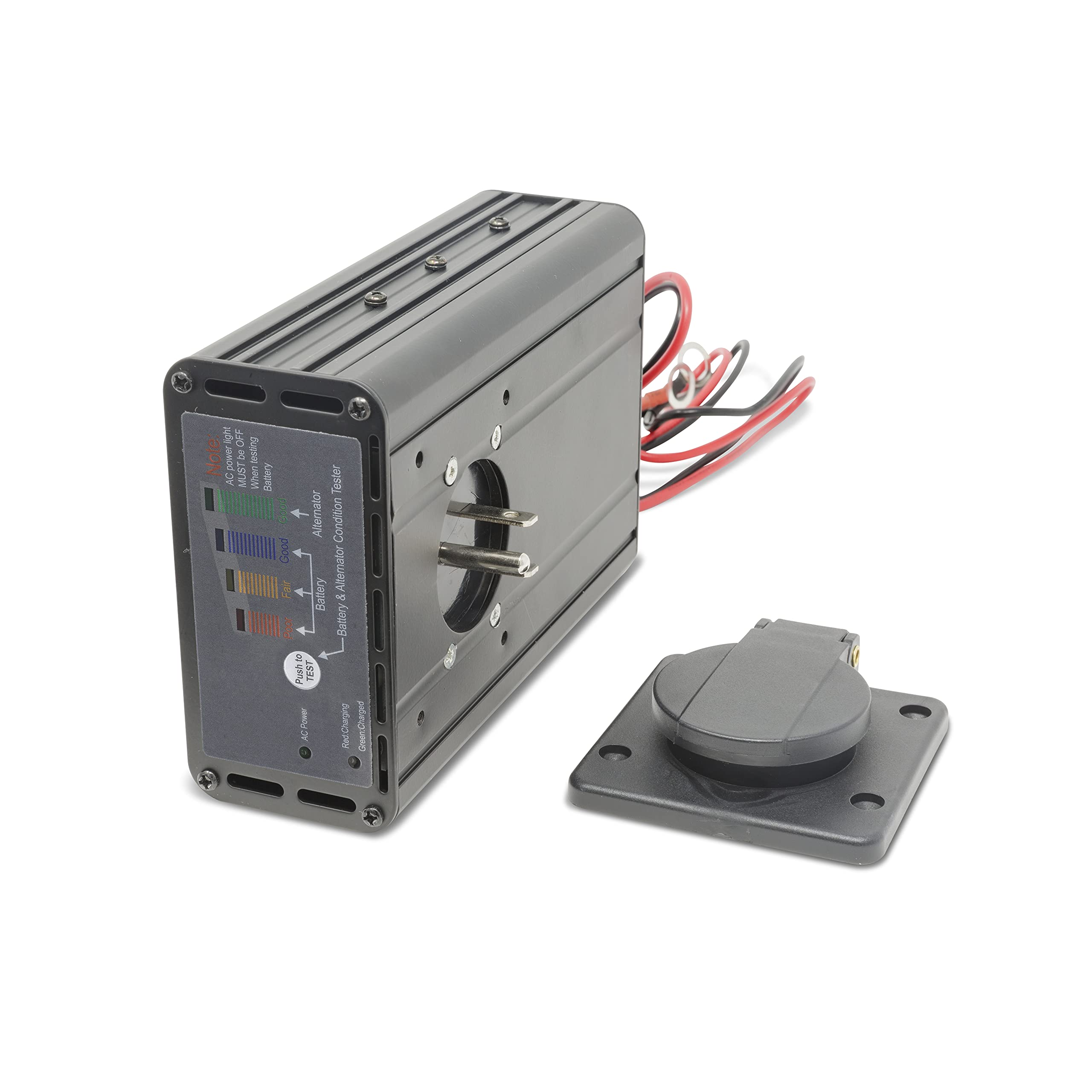 8 Amp Panel Mount Battery Charger & Tester for 12V Trailer Batteries