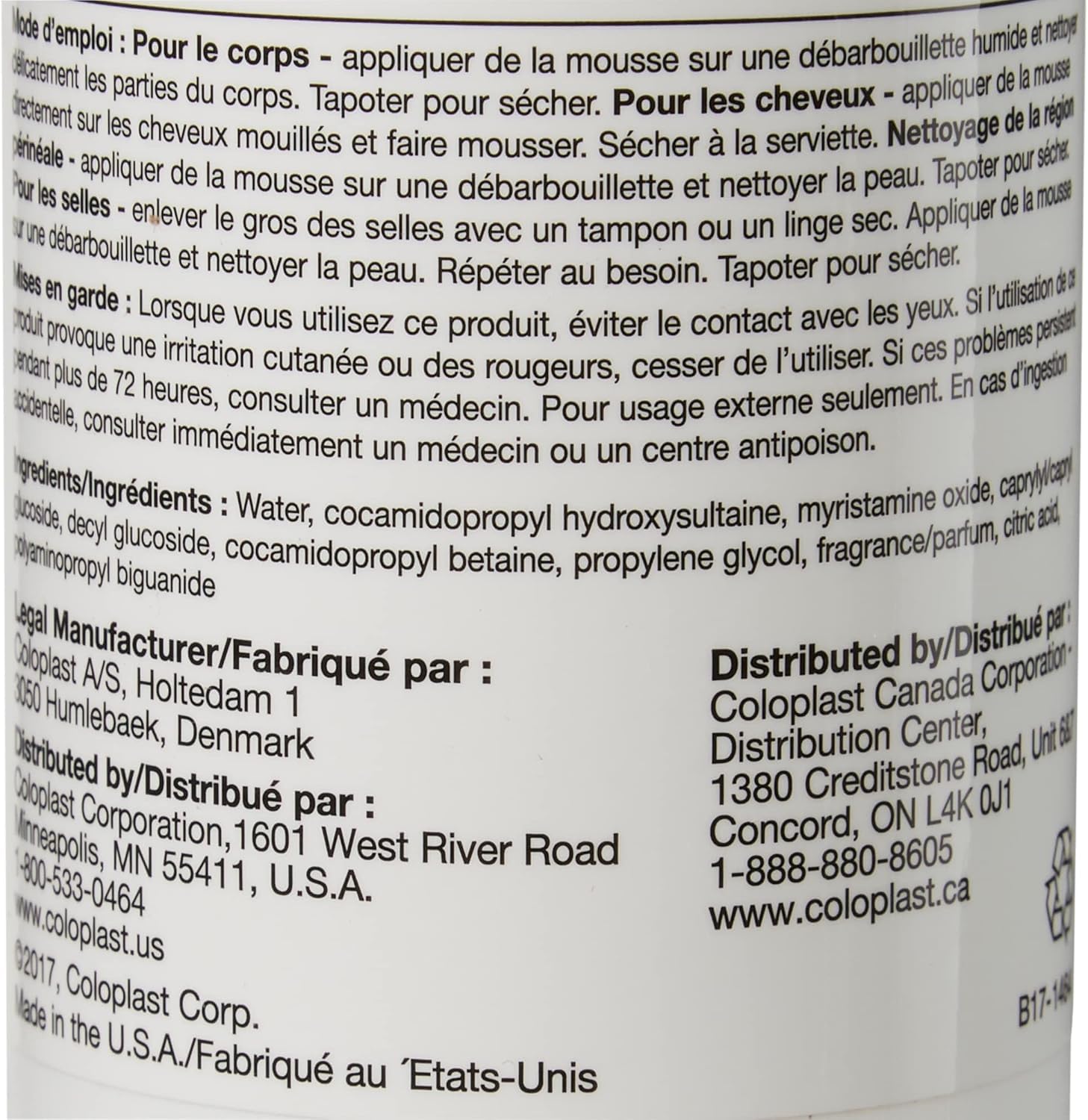 Coloplast Bedside-Care Rinse-Free Shampoo&Body Wash Scented 8.1 oz. 67145 1 Each