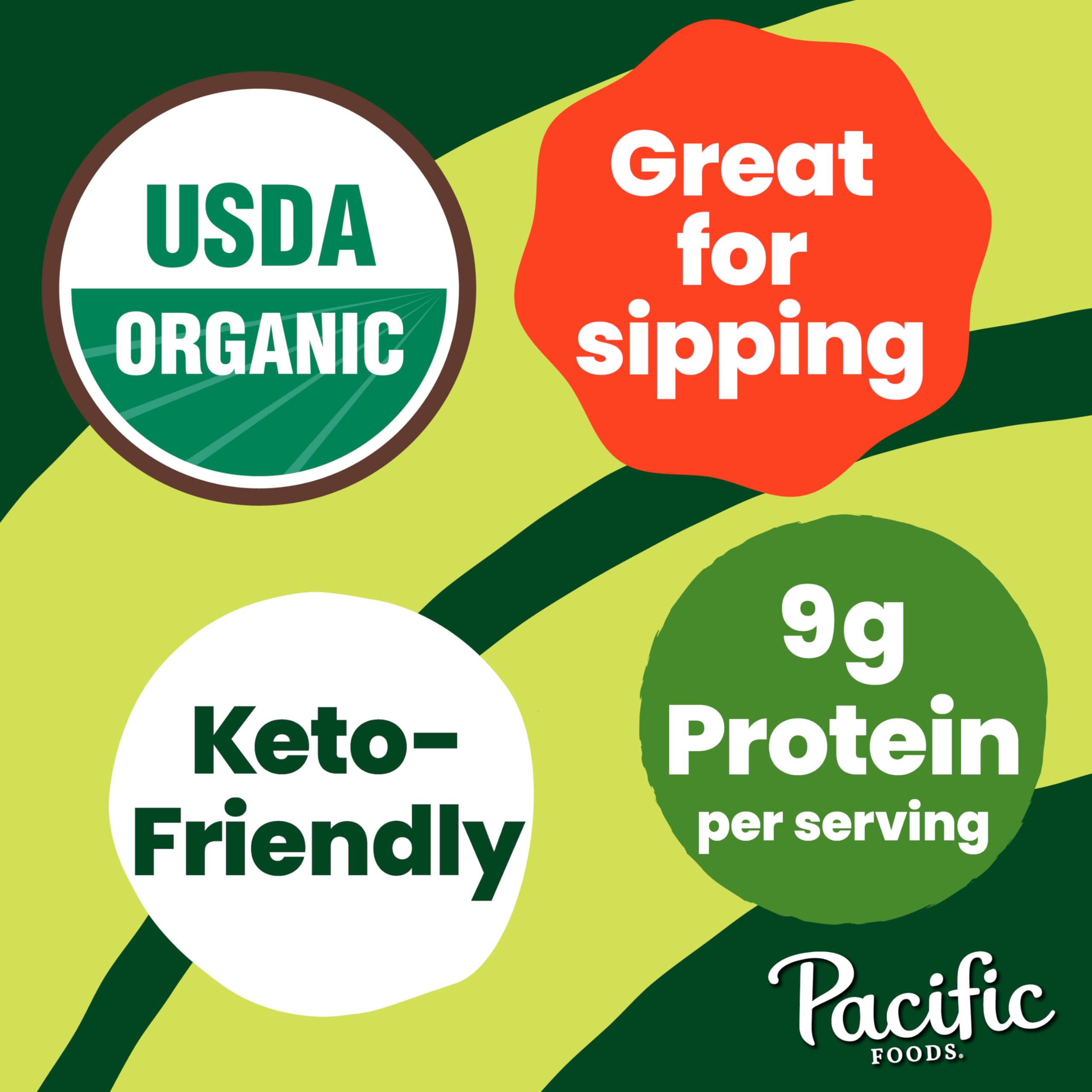 Pacific Foods Organic Chicken Bone Broth With Sea Salt, 32 oz Carton