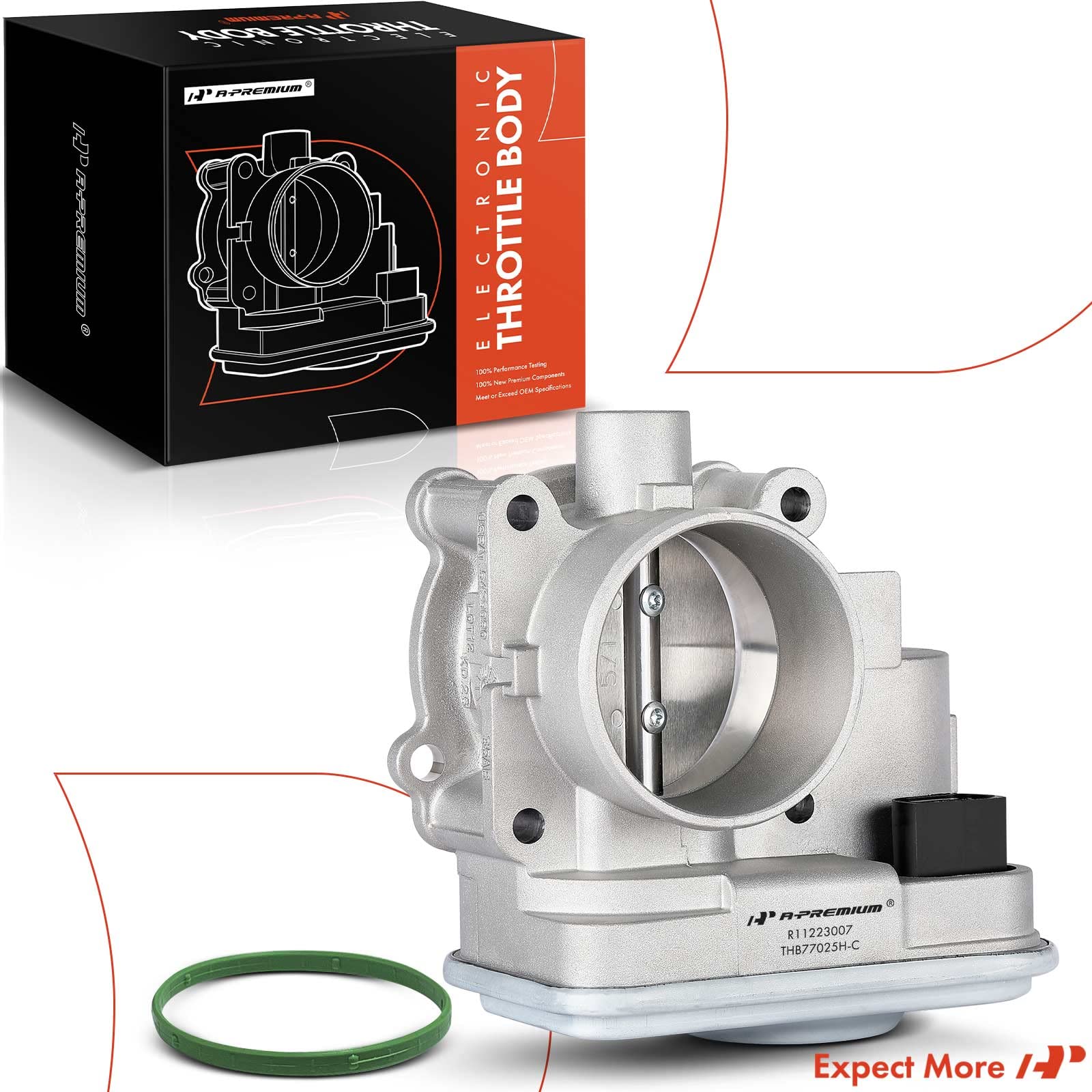 A-Premium Electronic Throttle Body Compatible with Jeep Patriot Compass 2007-2017 & Dodge Avenger Caliber Journey & Chrysler 200 Sebring - 1.8L 2.0L 2.4L, Replaces 4891735AC, 4891735AD