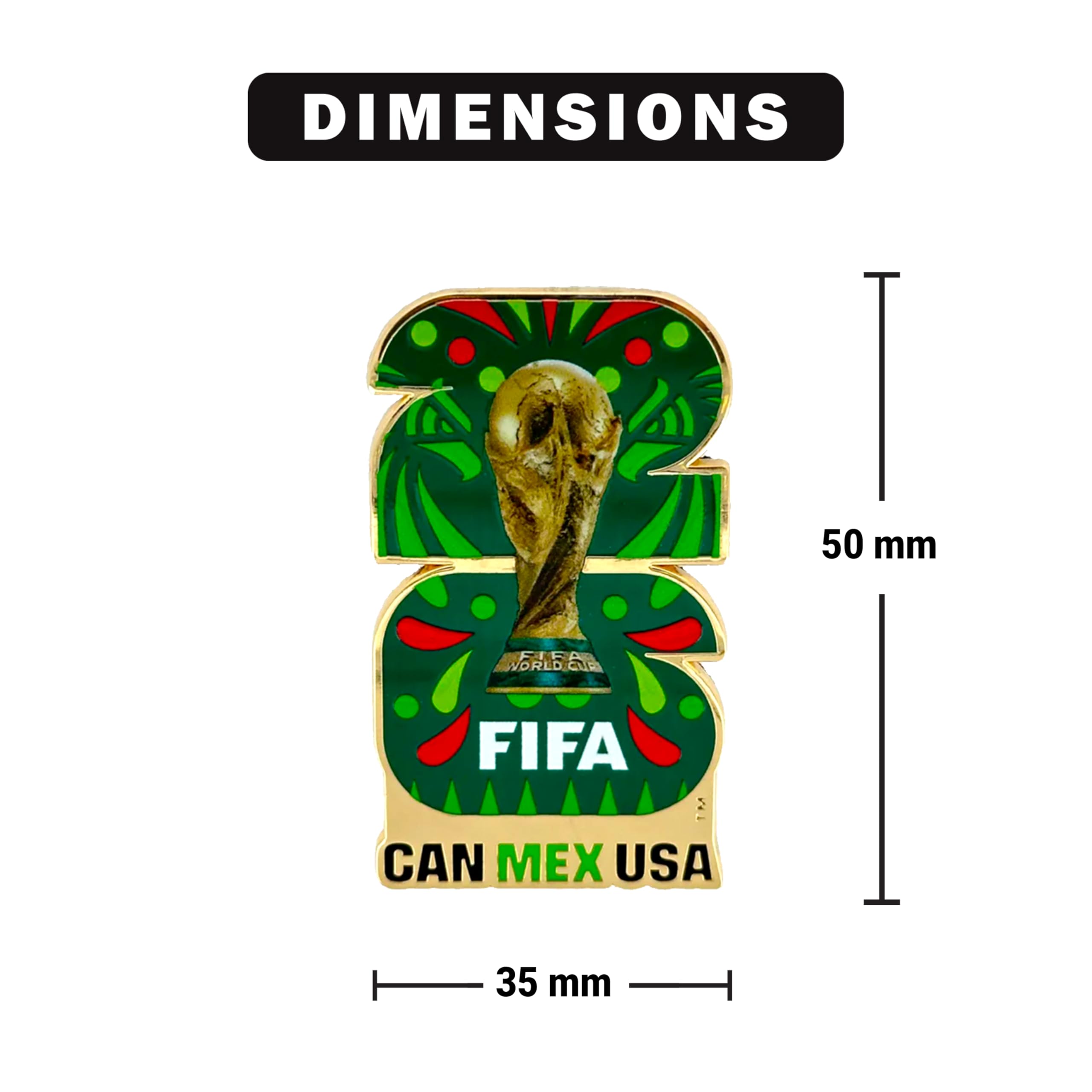 HONAV FIFA World Cup Host Country Mexico Magnet – Officially Licensed FIFA World Cup Magnet – Vibrant Tournament Design – Durable Strong Hold – Perfect for Fridges, Lockers & Collectors