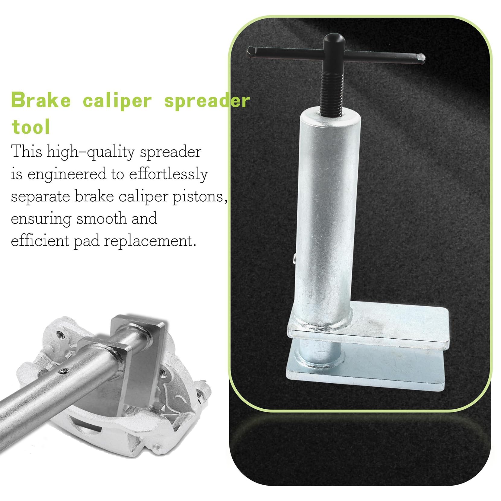 NULTRUMA Brake Pad Spreader Brake Caliper Press Tool Disc Brake Caliper Tool Piston Brake Caliper Compression Tool for One Two Four Six Piston Disc Brake Calipers Silver
