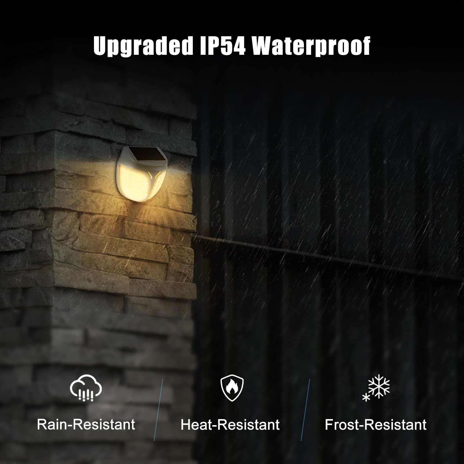 iThird Solar Deck Lights, Waterproof LED Solar Outdoor Lights, Solar Step Lights Solar Fence Lights, Solar Lights for Outside, Garden, Patio, Stairs,Yard