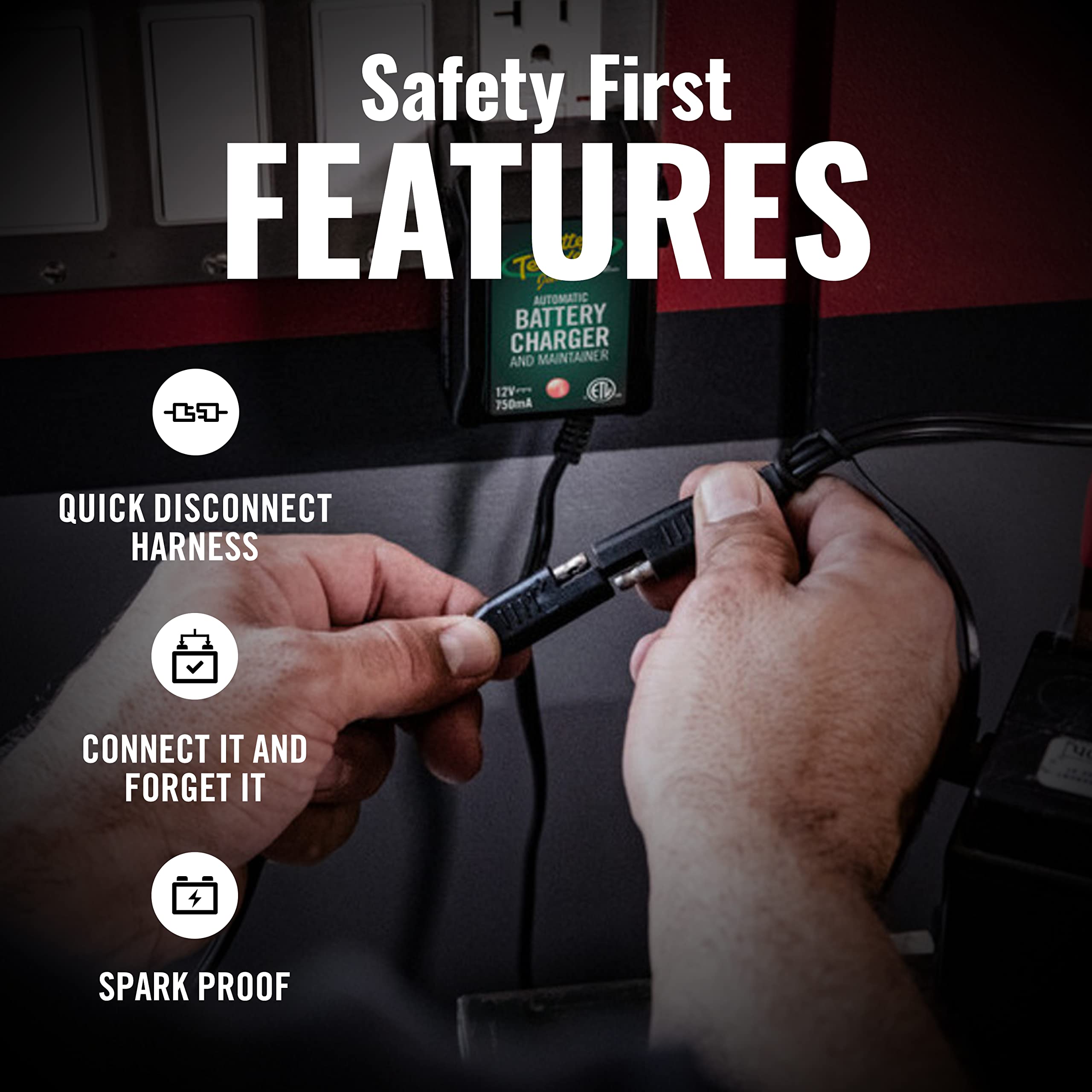 Battery Tender 6 Foot Extension SAE Cable - Designed for Use Chargers - Quick Connect Plugs for Easy Connection to Motorcycle, Cars, ATVs and More - 081-0148-6