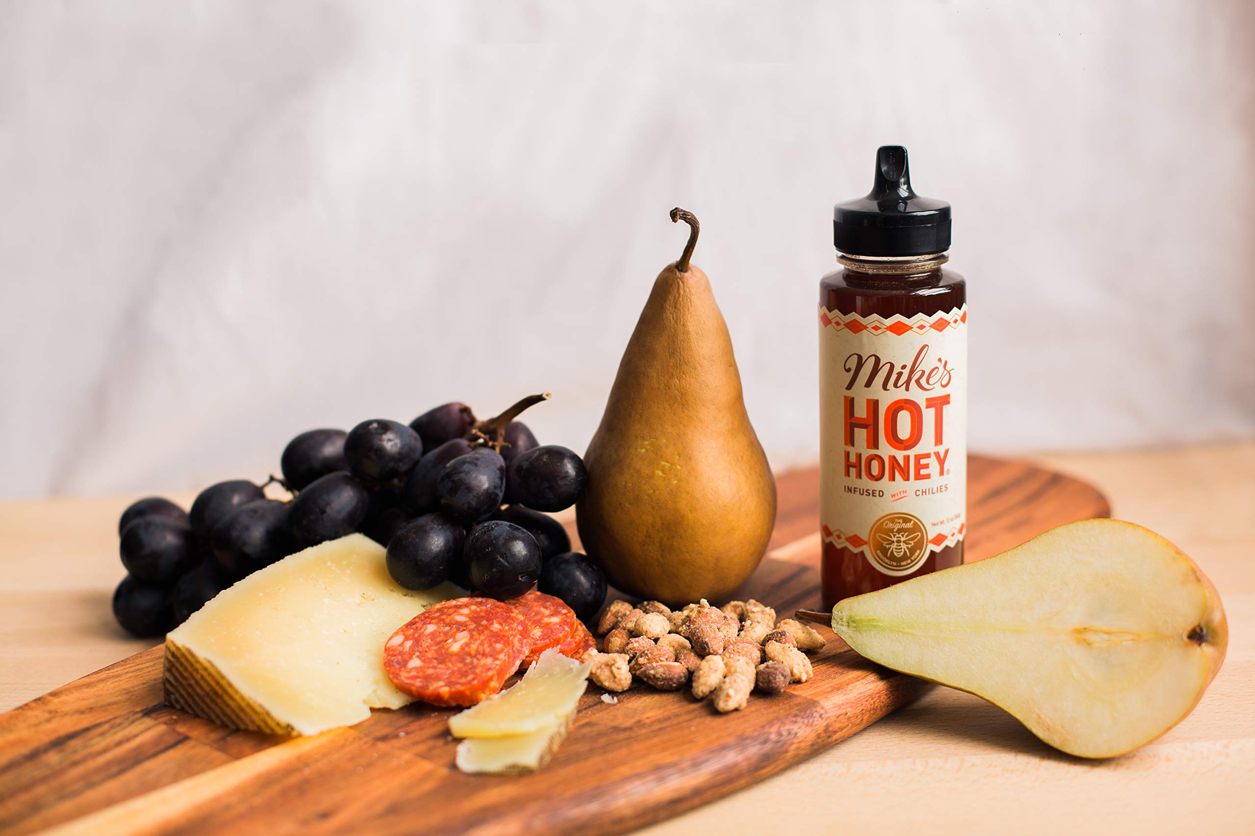 Mike’s Hot Honey, 12 oz Squeeze Bottle (1 Pack), Honey with a Kick, Sweetness & Heat, 100% Pure Honey, Shelf-Stable, Gluten-Free & Paleo