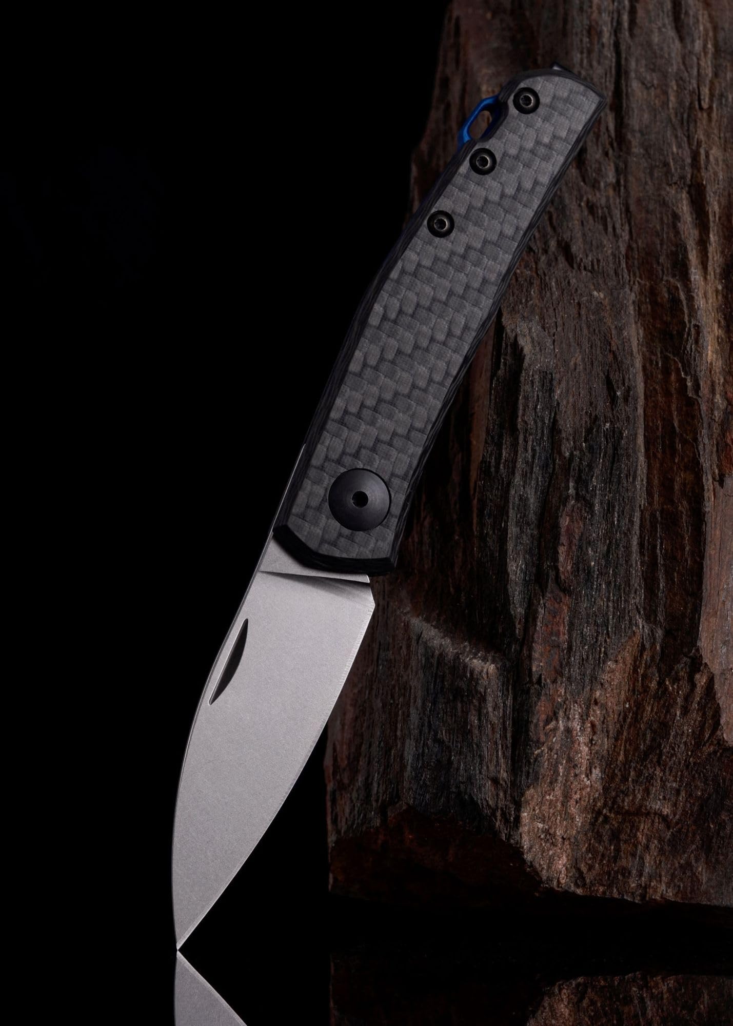 Zero Tolerance 0235, Jens Anso Design with Carbon Fiber Handle, CPM 20CV Spear Point Blade, Pocketclip, Made in USA, Black, 2.6 Inch Blade