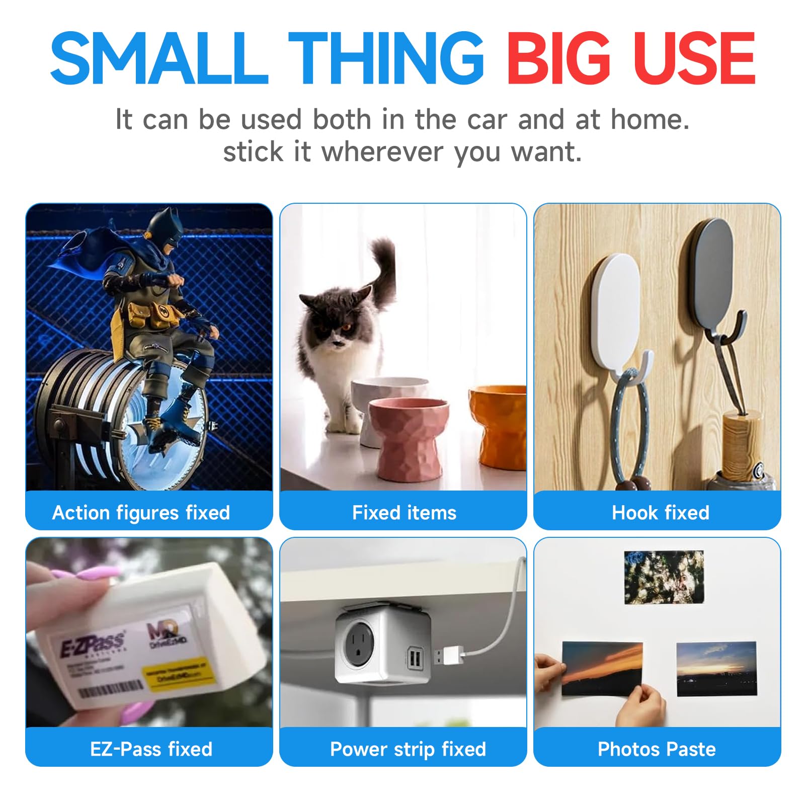 PHIXBEAR Double Sided Tape Heavy Duty 0.6mm, Made of 3M, Strong Foam Adhesive Mounting Tape, Waterproof and High Temp Resistant, Ideal for Home Decor, Car Accessories, Spoilers 1.18 in X 10 FT