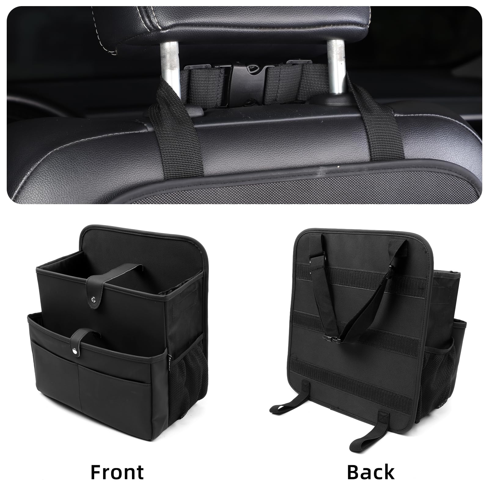 TAIKOO Front Seat Car Organizer,Car File Organizer-Hanging Letters/Legal Folders/Laptops and Tablets,Car Office Large Capacity A4 Letter Sized Document Storage Bag