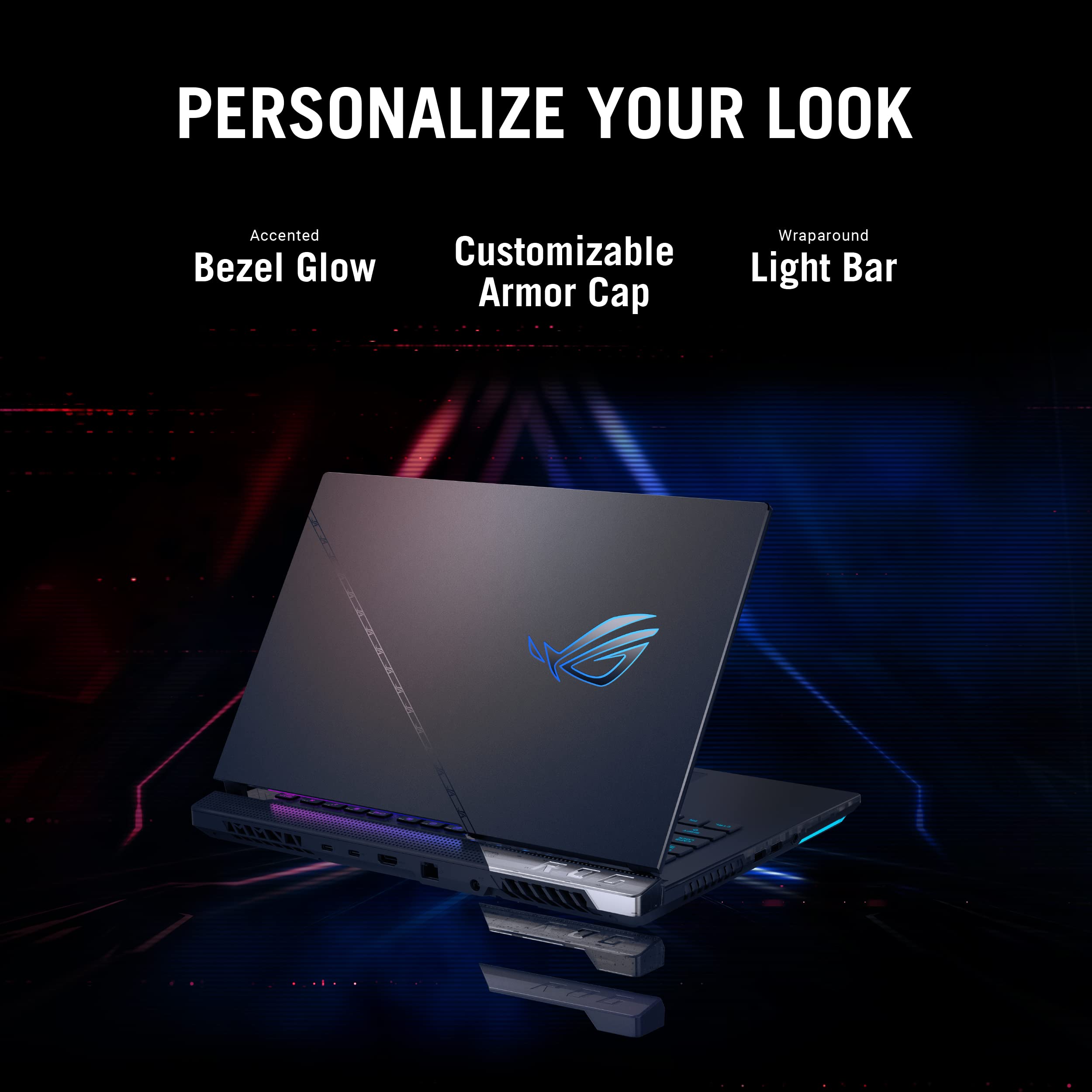 ASUS ROG Strix Scar 15 Gaming Laptop, 15.6” 240Hz IPS QHD Display, NVIDIA GeForce RTX 3070 Ti, Intel Core i9 12900H, 16GB DDR5, 1TB SSD, Per-Key RGB Keyboard, Windows 11 Home, G533ZW-AS94Q,Black
