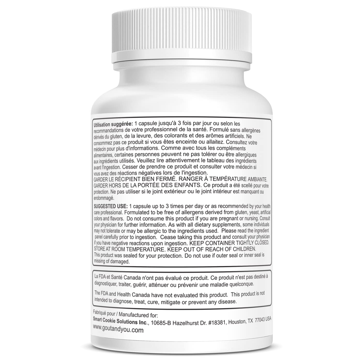 Gout and You Tart Cherry Extract | 3000 mg Per Serving | 90 Vegetarian Capsules | Gluten-Free
