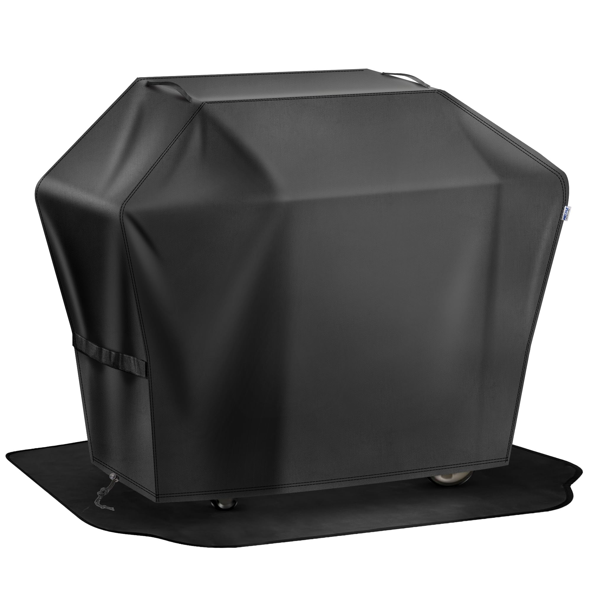 Mepple Grill Cover 60 Inch & Under Grill Mat,Waterproof Fade Resistant Anti-UV Barbecue Grill Cover & Weather Protection BBQ Cover for Griddle Outdoor,Compatible with Weber Nexgrill Charbroil Grill