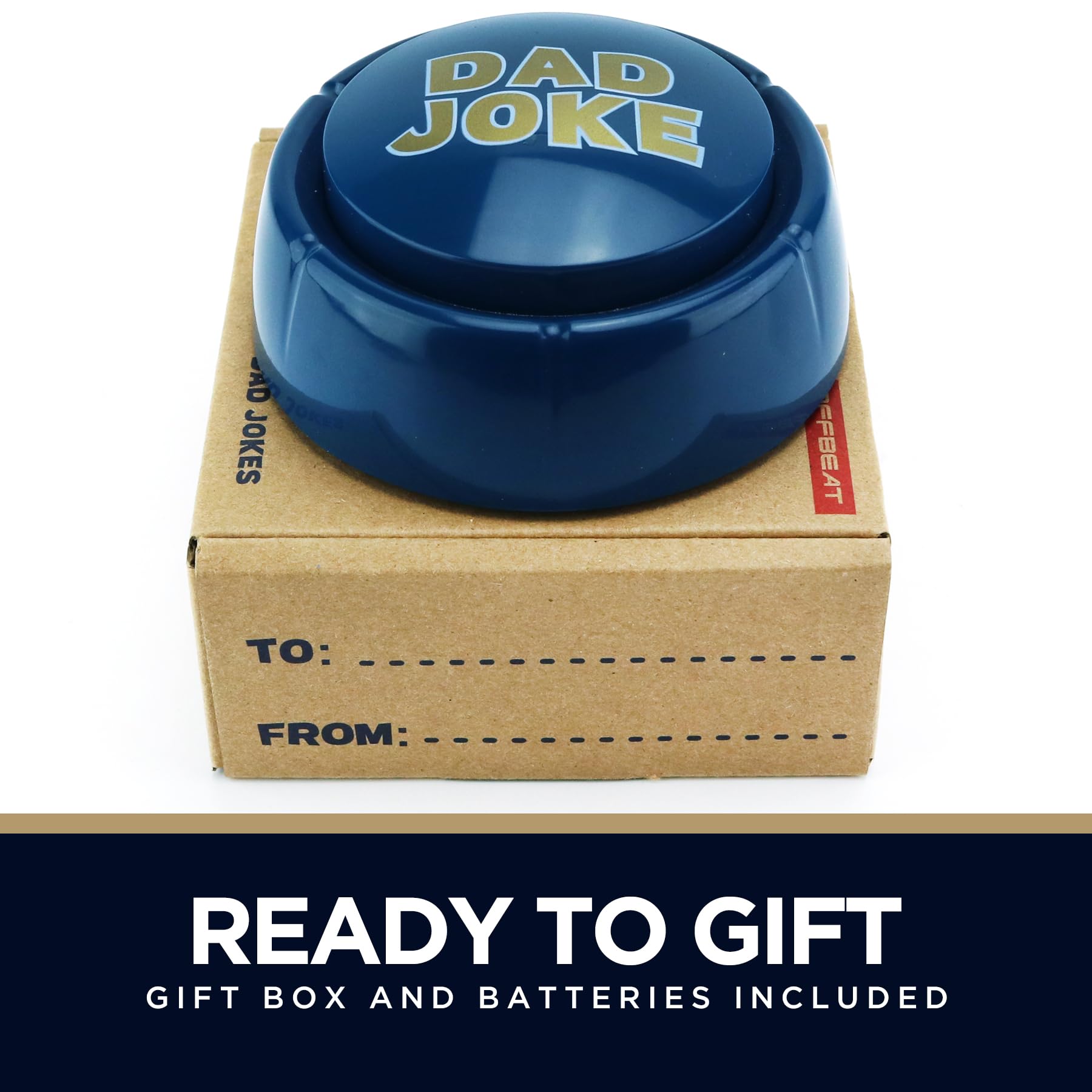 The Ultimate Dad Joke Button Funny Gift for Dads and Kids 75 Hilarious Dad Jokes - Ready to Gift Box, Fun for Dads, Kids, Grandpa, Uncles, The Gift of Laughs, Perfect Stocking Stuffer