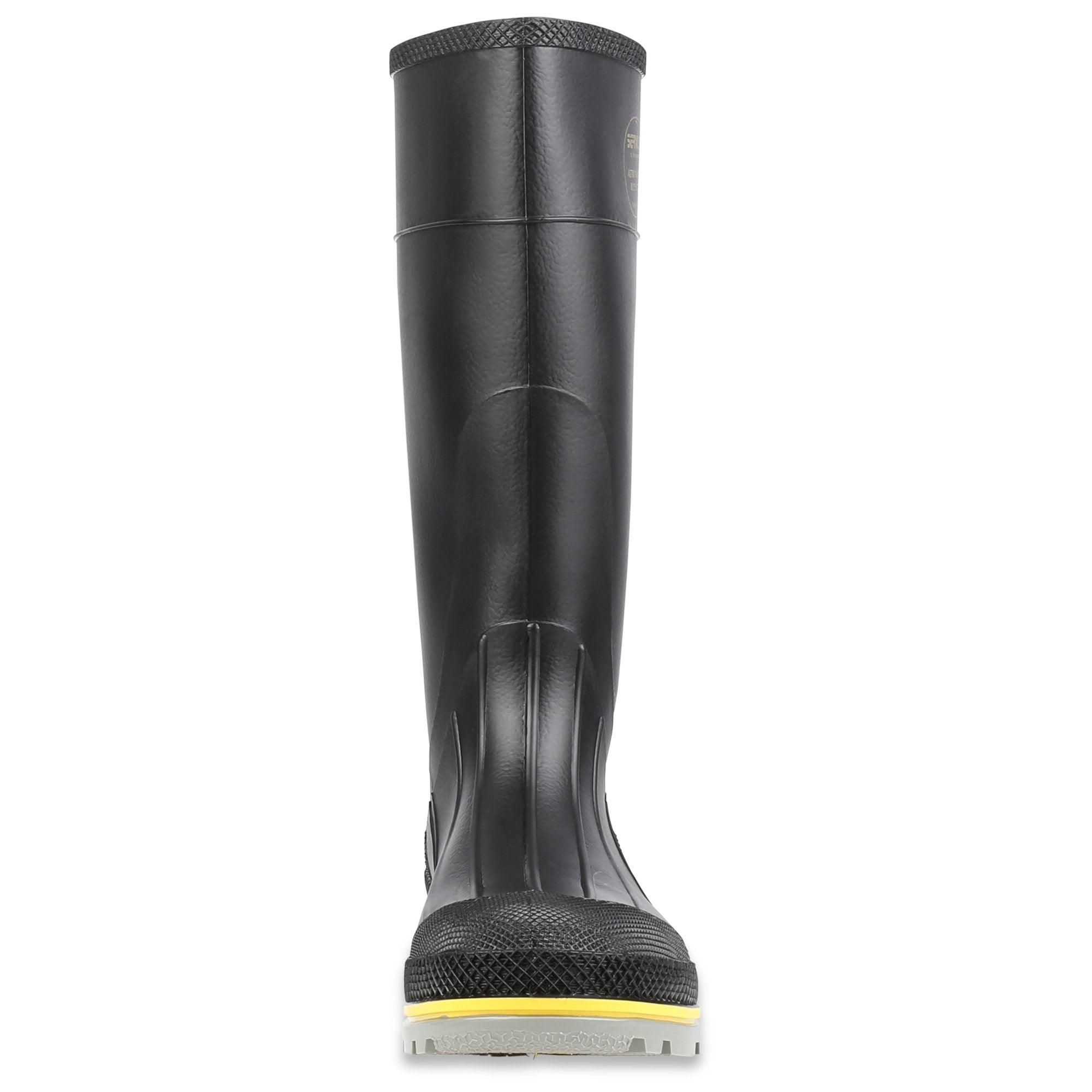 Servus by Honeywell XTP 15"" PVC Chemical-Resistant Steel Toe Men's Work Boots, Black, Yellow & Gray, 10