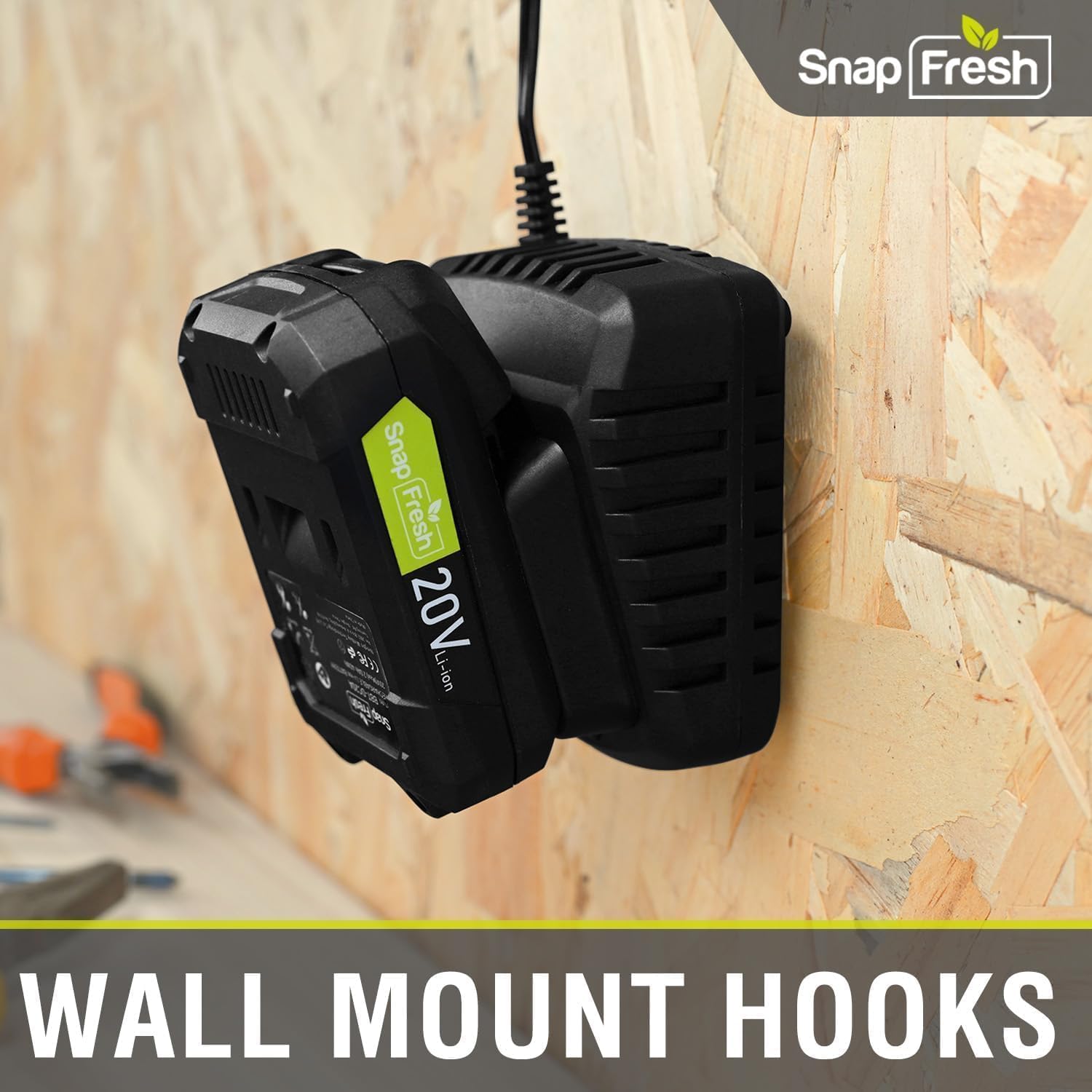 SnapFresh 20V Battery Fast Charger, Only Works with SnapFresh Lithium-Ion Batteries BBT-DC20A & BBT-DC40A, 1 Hour Quick Charge (BBT-YFT20V)