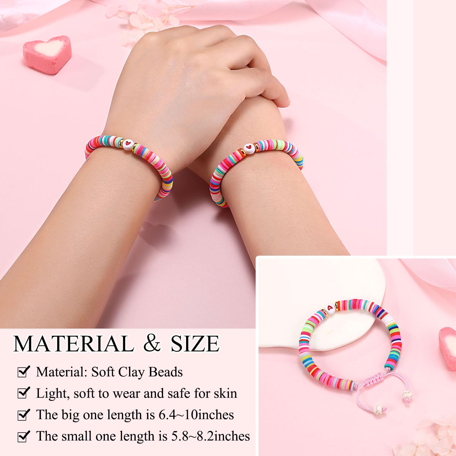 UPROMI First Day of Kindergarten Bracelet Gift, Back to School Bracelet Mommy and Me, First Day of School Bracelet Mom Mother Daughter Back to School Stuff Gifts for Kids