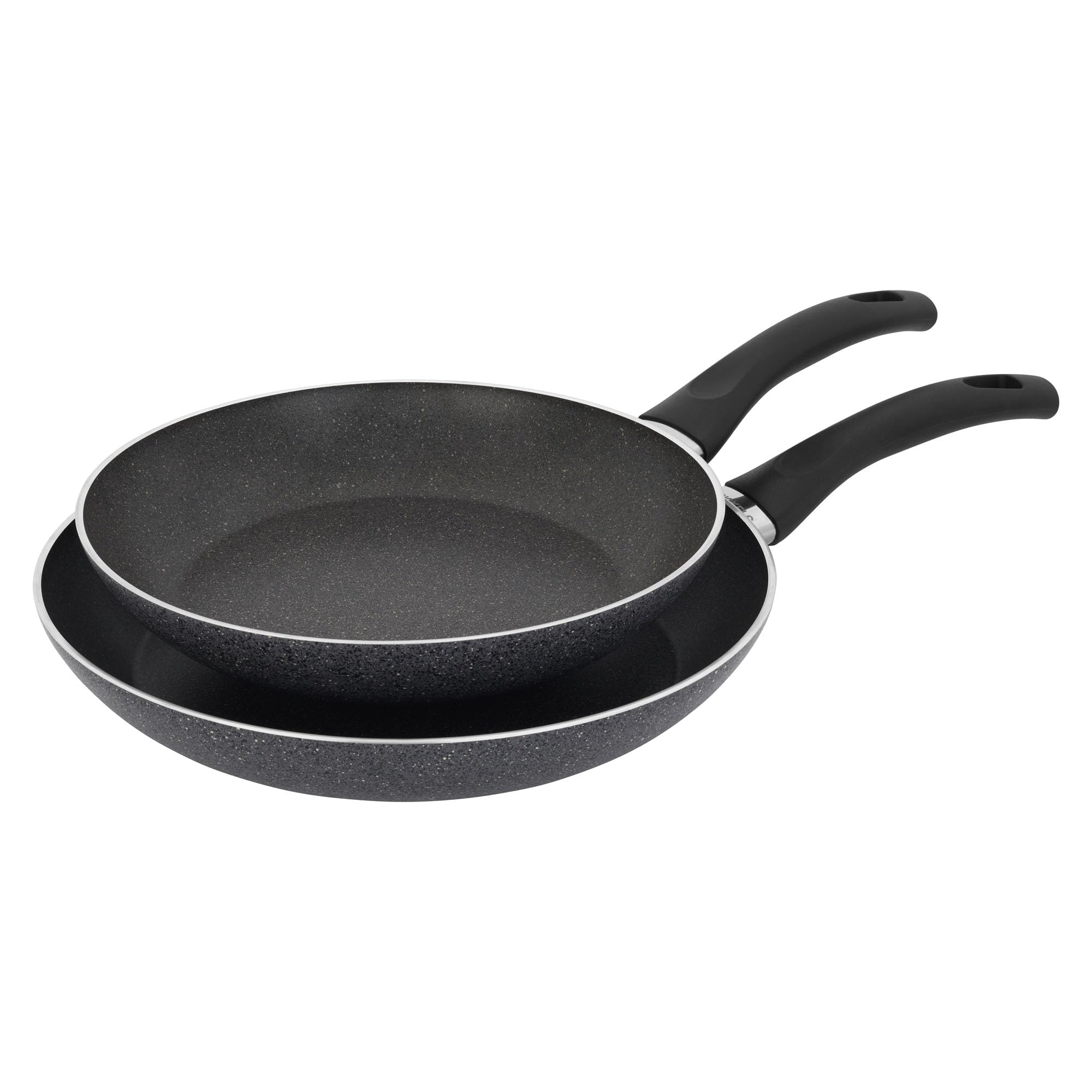 Henckels Everlift 2-Piece Granitium Nonstick Frying Pan Set, 10-inch and 12-inch frying pan, Made in Italy, durable 3-layer granite-hued nonstick coating from recycled materials, Oven safe to 400°F