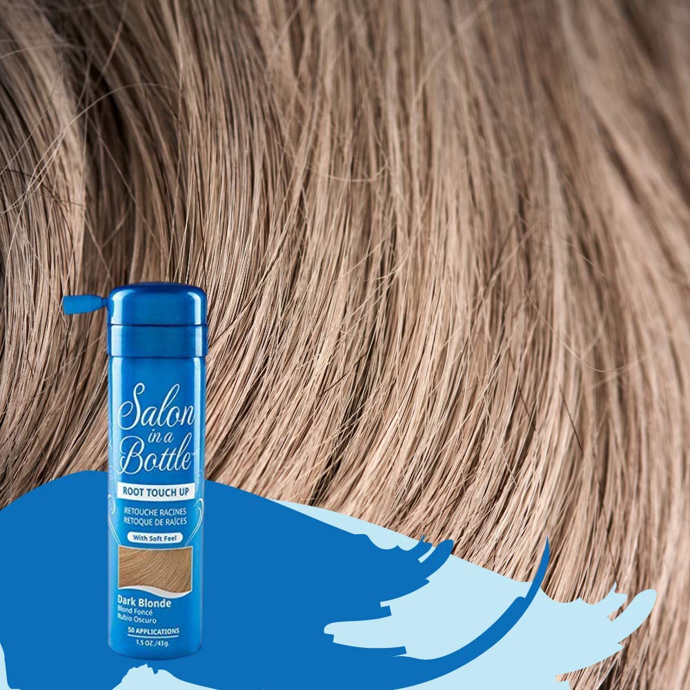 Salon In A Bottle - Instant Temporary Root Concealer Spray To Cover Up Roots And Gray Between Salon Trips - Professional Quality Spray Bottle For Hair Products For Women And Men - Dark Blonde