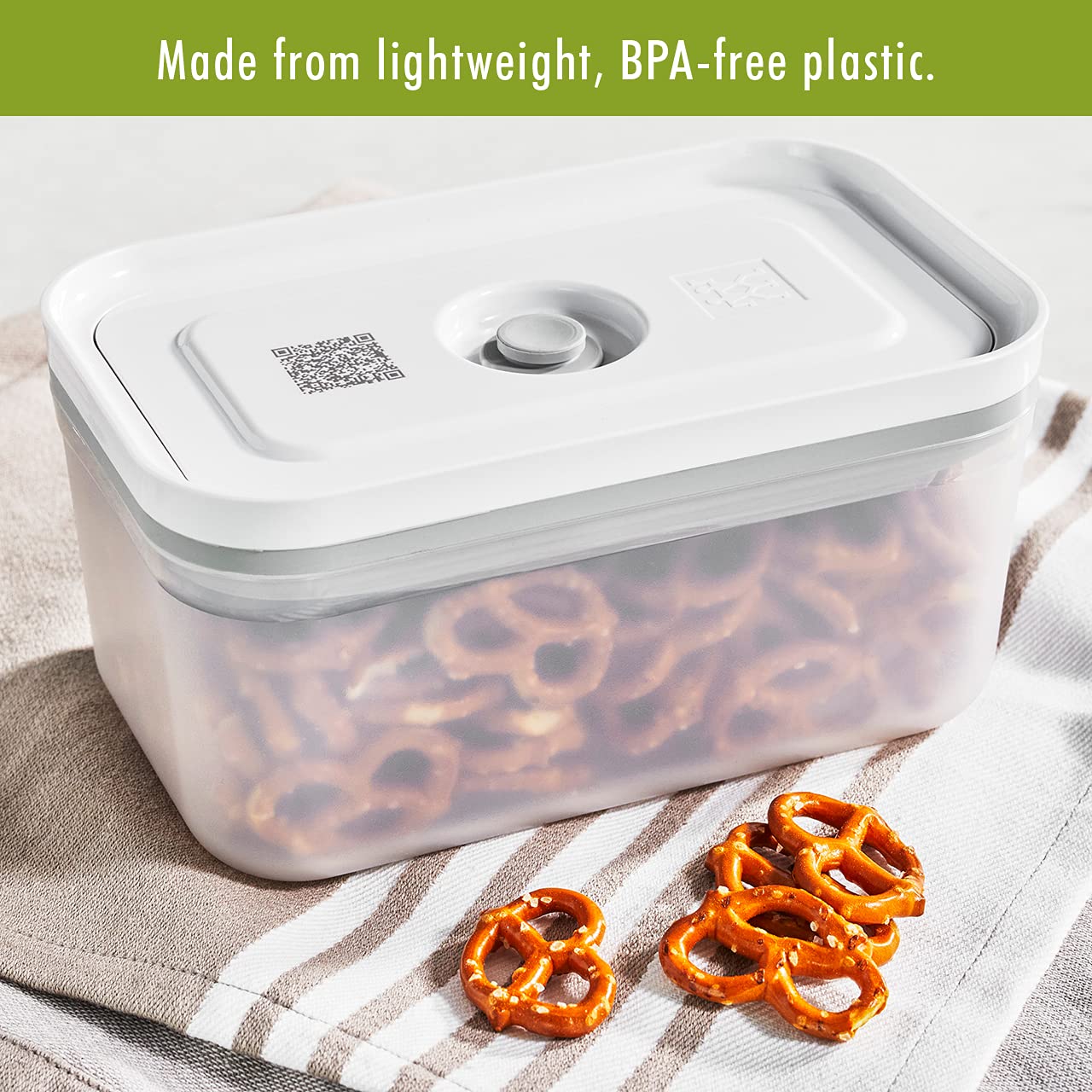ZWILLING Fresh & Save 3-pc Plastic Food Storage Container, Meal Prep Container, BPA-Free- Assorted Sizes