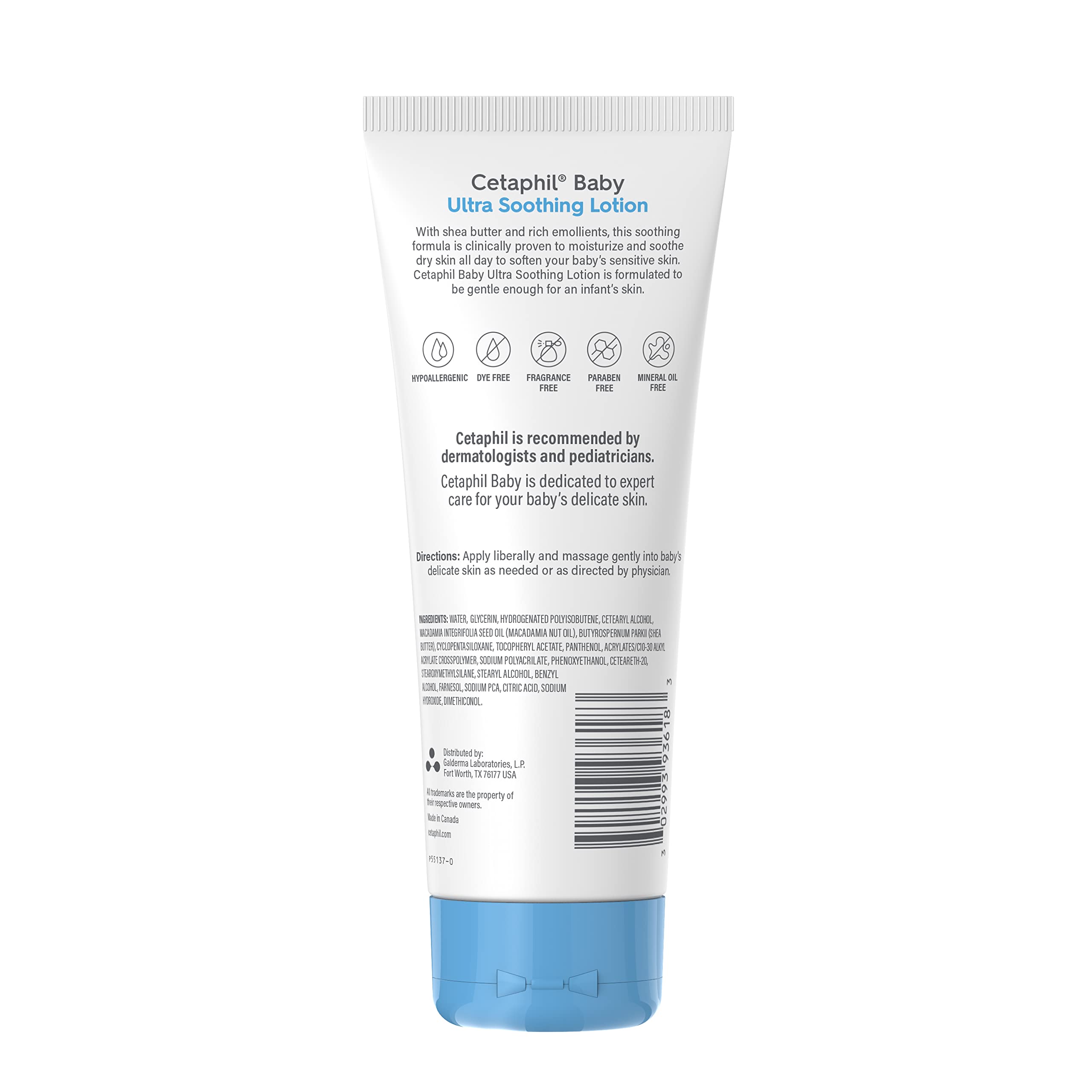 Cetaphil Baby Ultra Soothing Lotion with Shea Butter, Moisturize and Soothe Dry Skin,8 oz