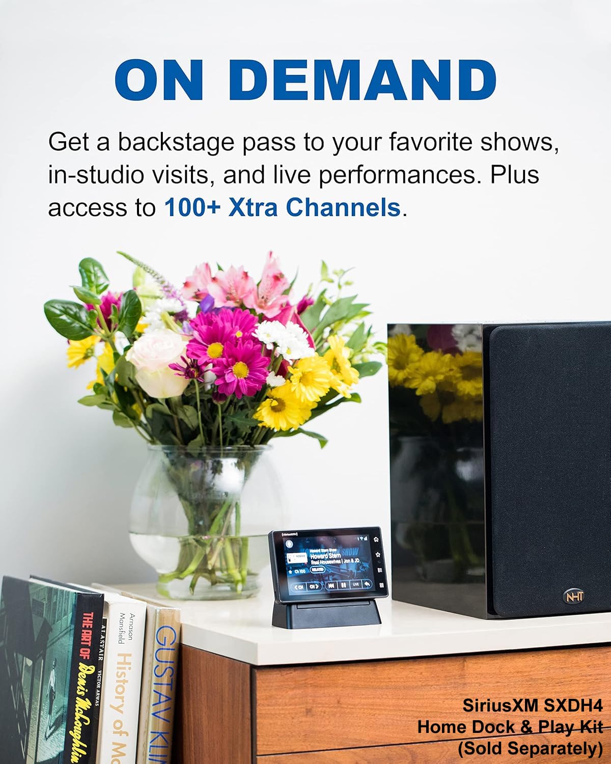 SIRIUSXM SXWB1V1 SiriusXM Tour Dock & Play Radio with 360L, Vehicle Dock, and Bluetooth