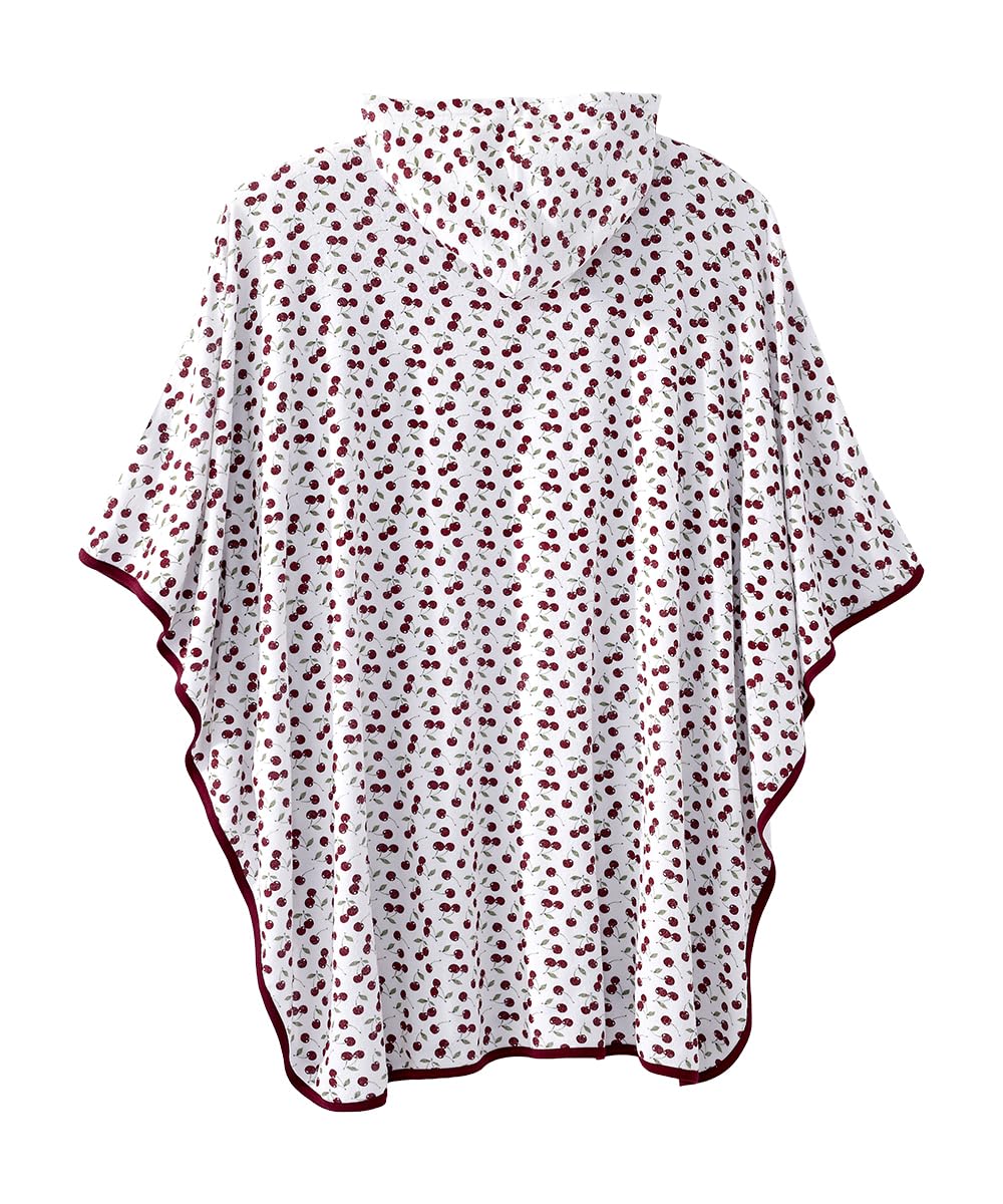 Silverts Unisex Shower Cape - Cherries One Size