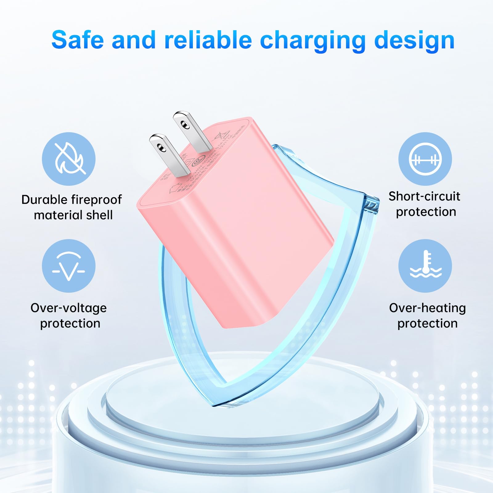 Dayaoncy Compatible with iPhone Charger Fast Charging, 20W USB C Wall Charger with 3Pack 10FT USB C to Lightning Cable, Phone Cable Fast Charging Compatible withi Phone 14/13/12/12 Pro Max/11