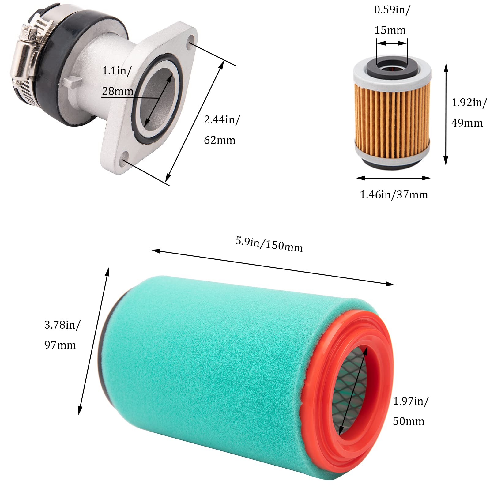 YFM250 Carburetor Replace # 4XE-14140-13-00 Fits for 1999 2000 2001 2002 2003 2004 Yamaha Bear Tracker 250 Yfm250X Yfm250Xh Yfm250XM & More ATV Carb
