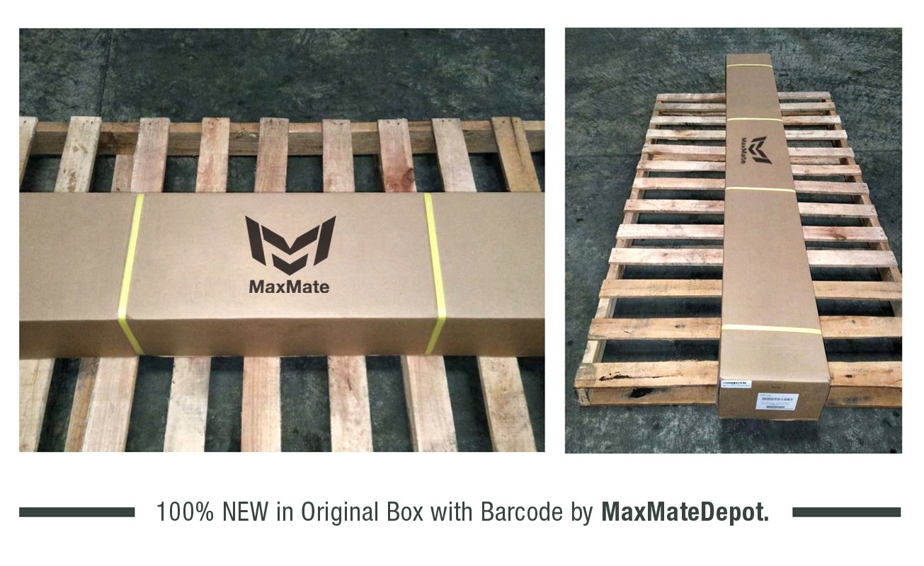 MaxMate 3" Nerf Bars Compatible with 1980-1996 Ford Bronco/F-Series Pickup (1997 HD) Reg Cab | WB2F37207 | Side Step Rails Running Boards