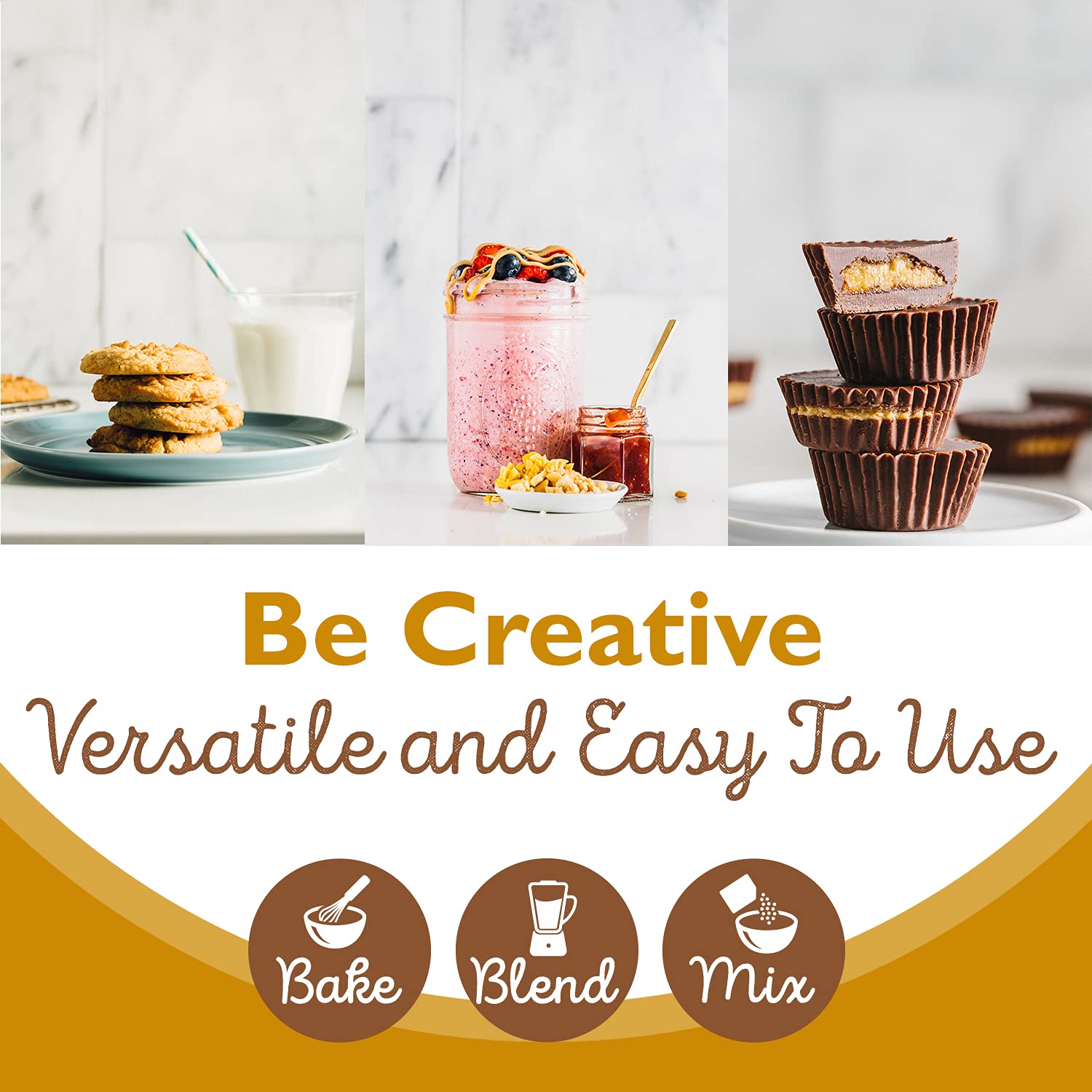 PB2 Powdered Peanut Butter Bundle, Keto Diet, Gluten Free, Mix in Protein Shakes & Smoothies, Low Carb, Original Peanut Butter & Peanut Butter Cocoa Flavors (2 Jars - 6.5 Oz Each)