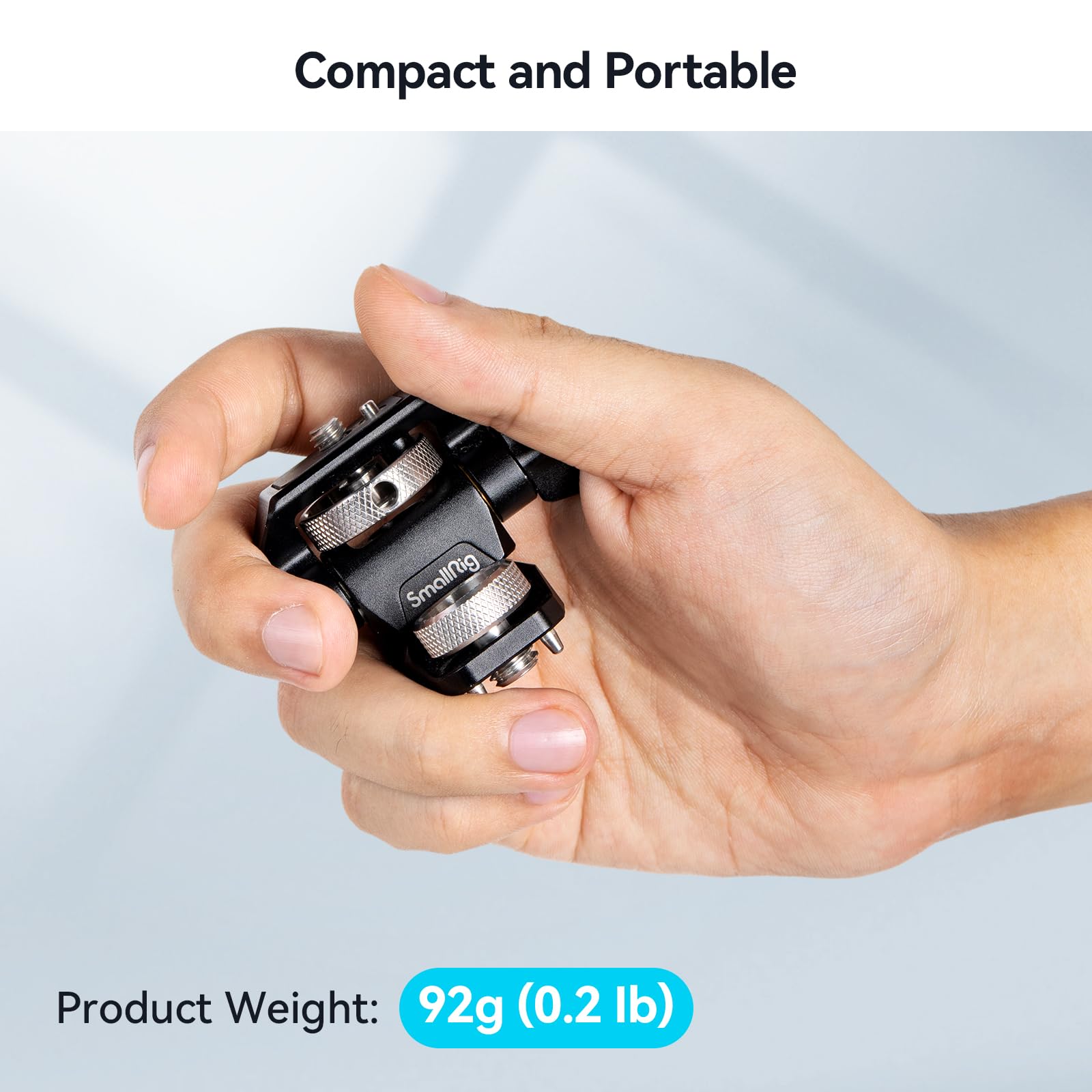 SmallRig Adjustable Camera Monitor Mount for ARRI-Style (Upgrade), 360° Swivel and 180° Tilt Monitor Holder Anti-Twist Support 5” and 7” Field Monitor